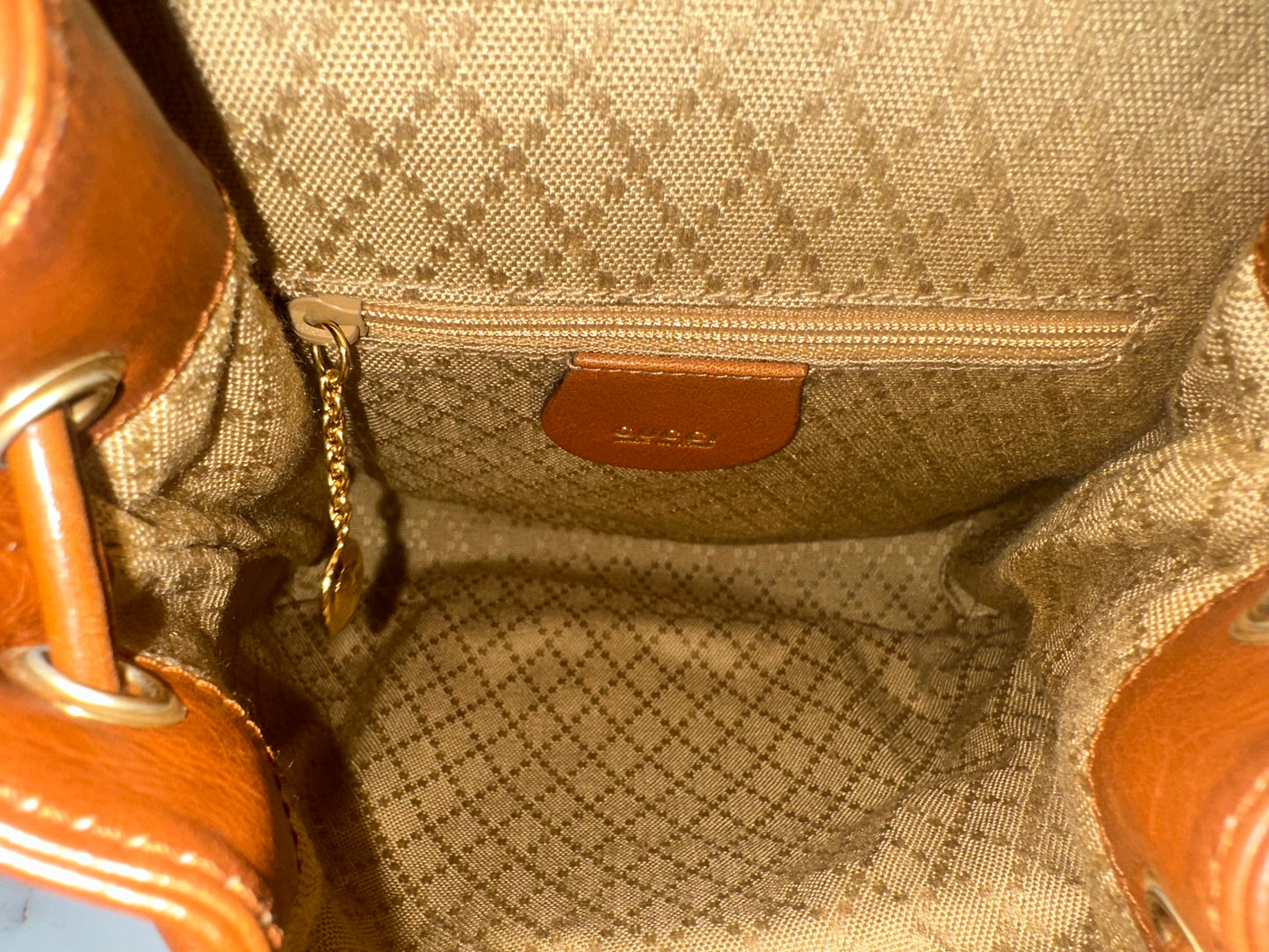 Gucci Brown Bamboo Backpack