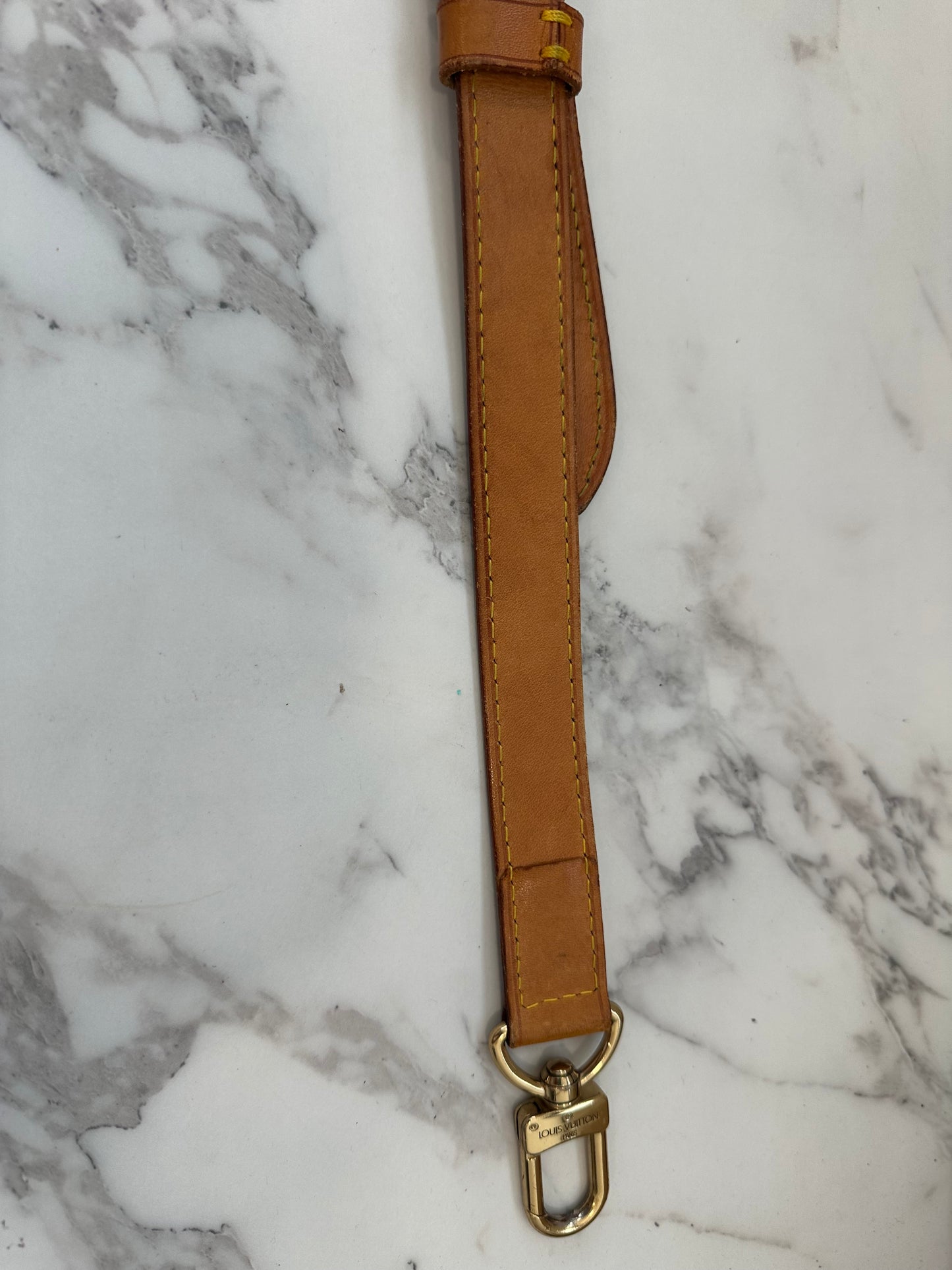 Louis Vuitton tracolla vacchetta regolabile
