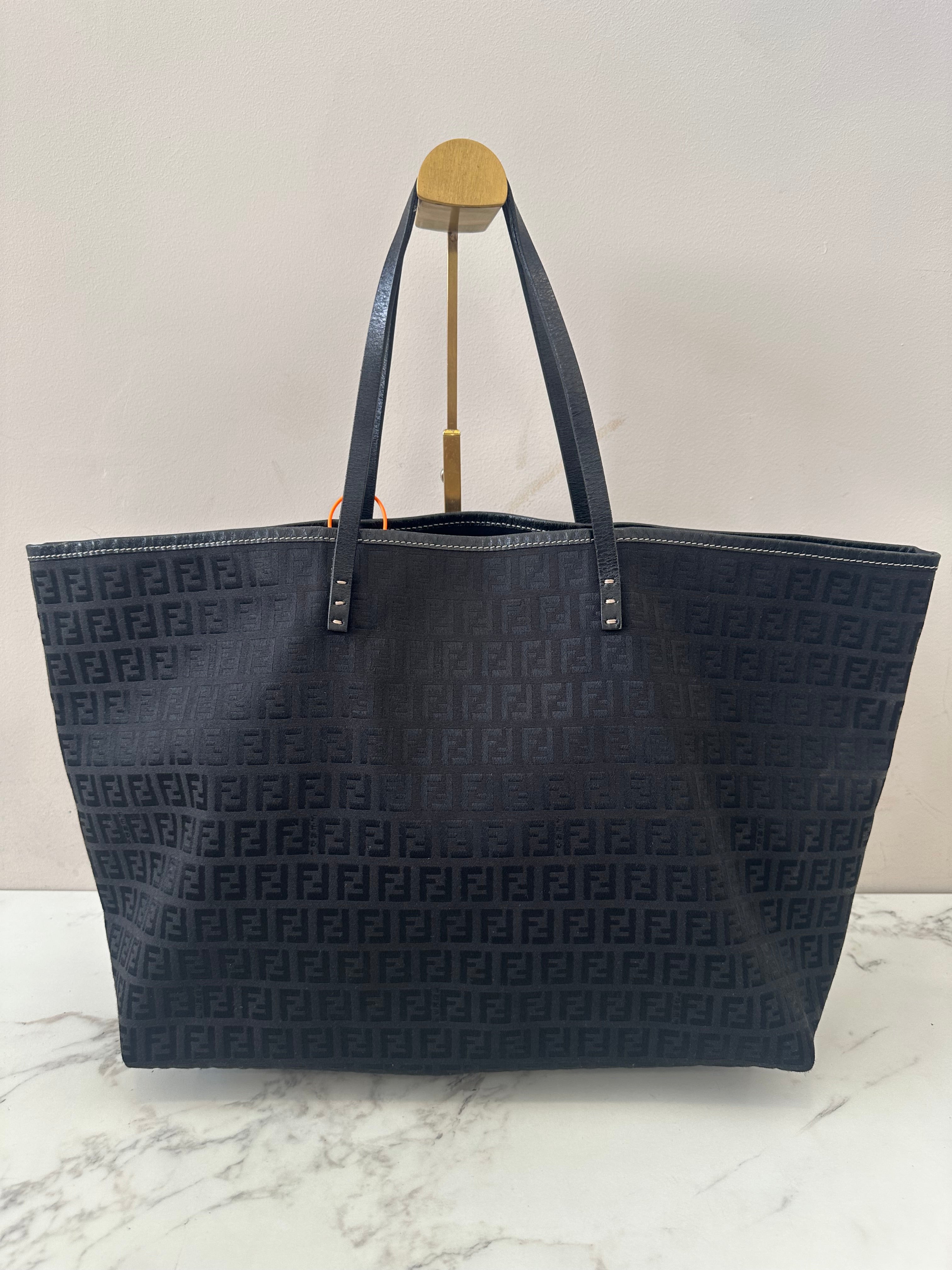 Fendi Black Canvas Zucchino