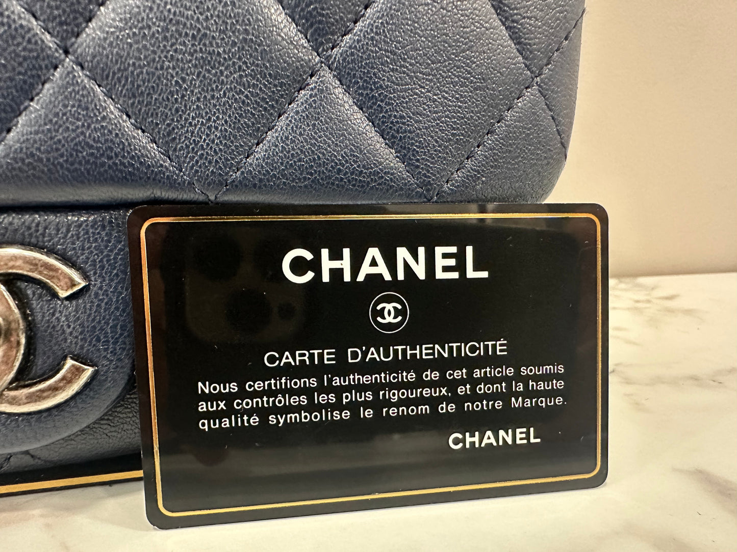 Chanel Blue Double Chain