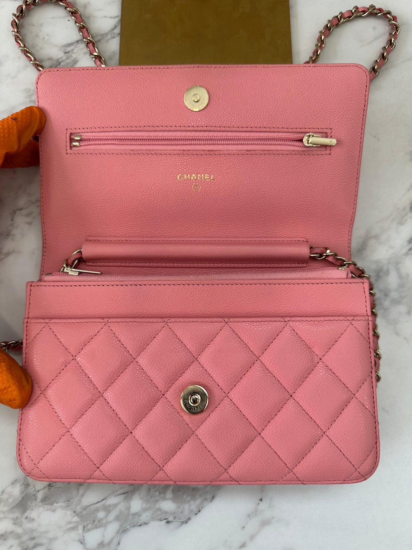 Chanel Pink Calfskin Classic