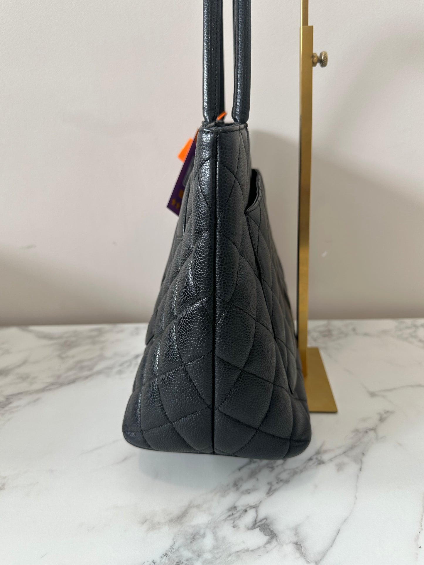 Chanel Black Calfskin Medallion
