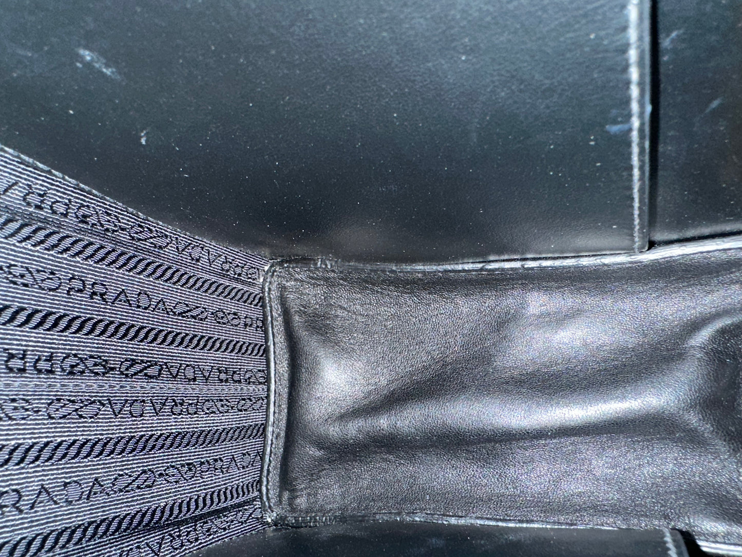 Prada Black Leather