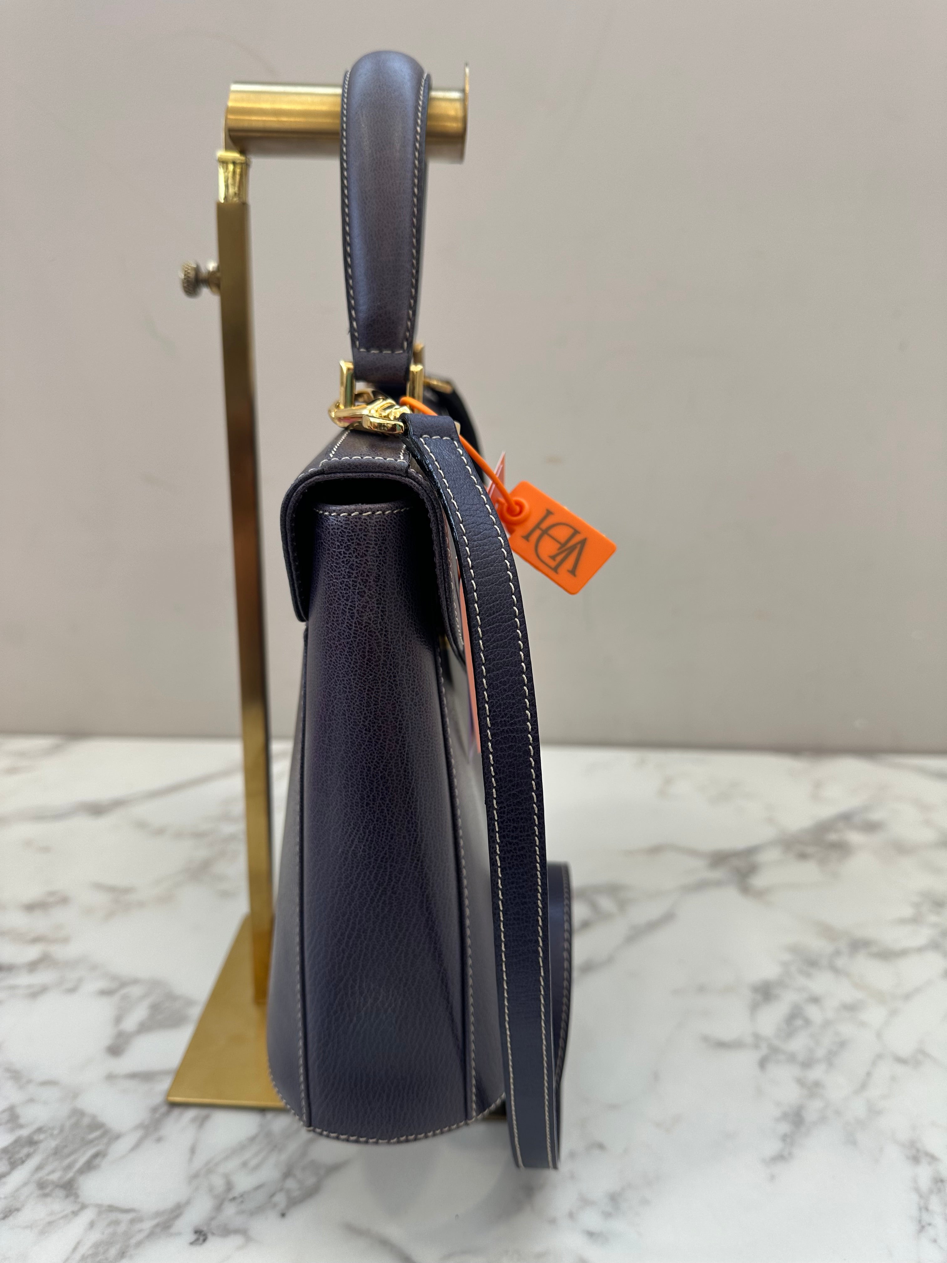 Salvatore Ferragamo Blue Leather