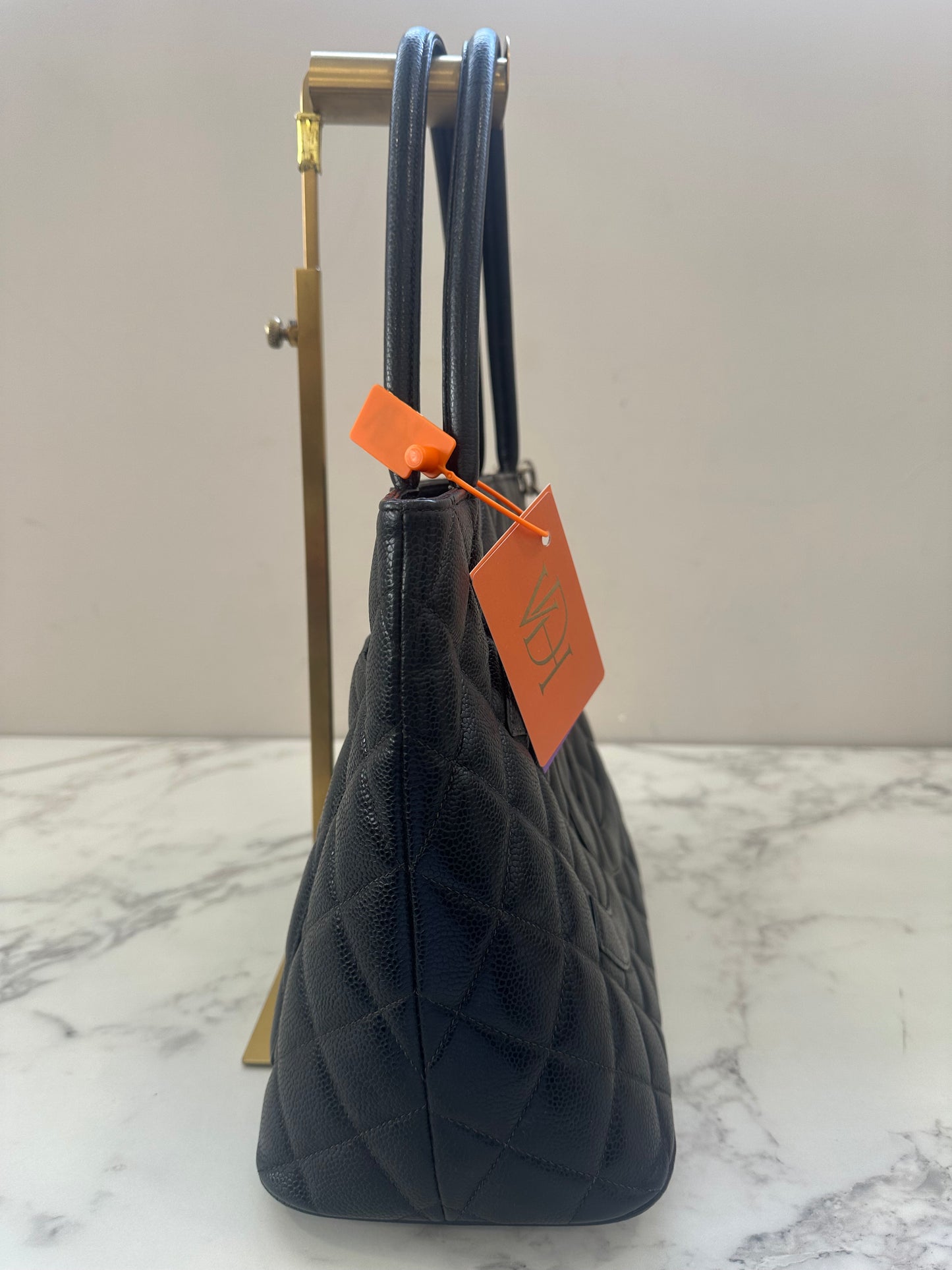 Chanel Black Calfskin Medallion