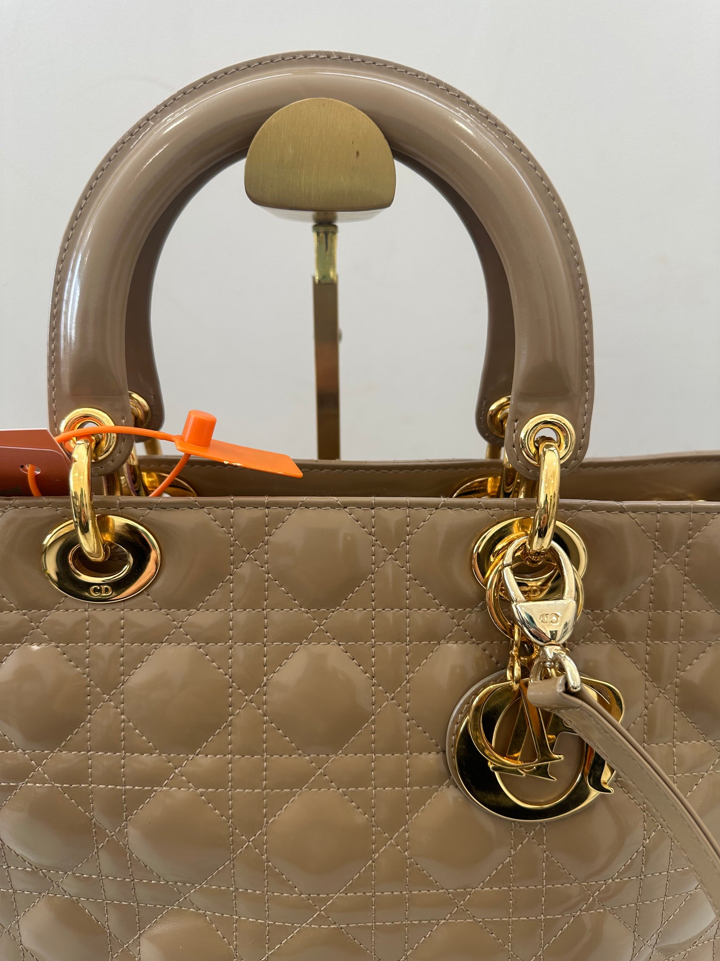 Christian Dior Beige Leather Lady
