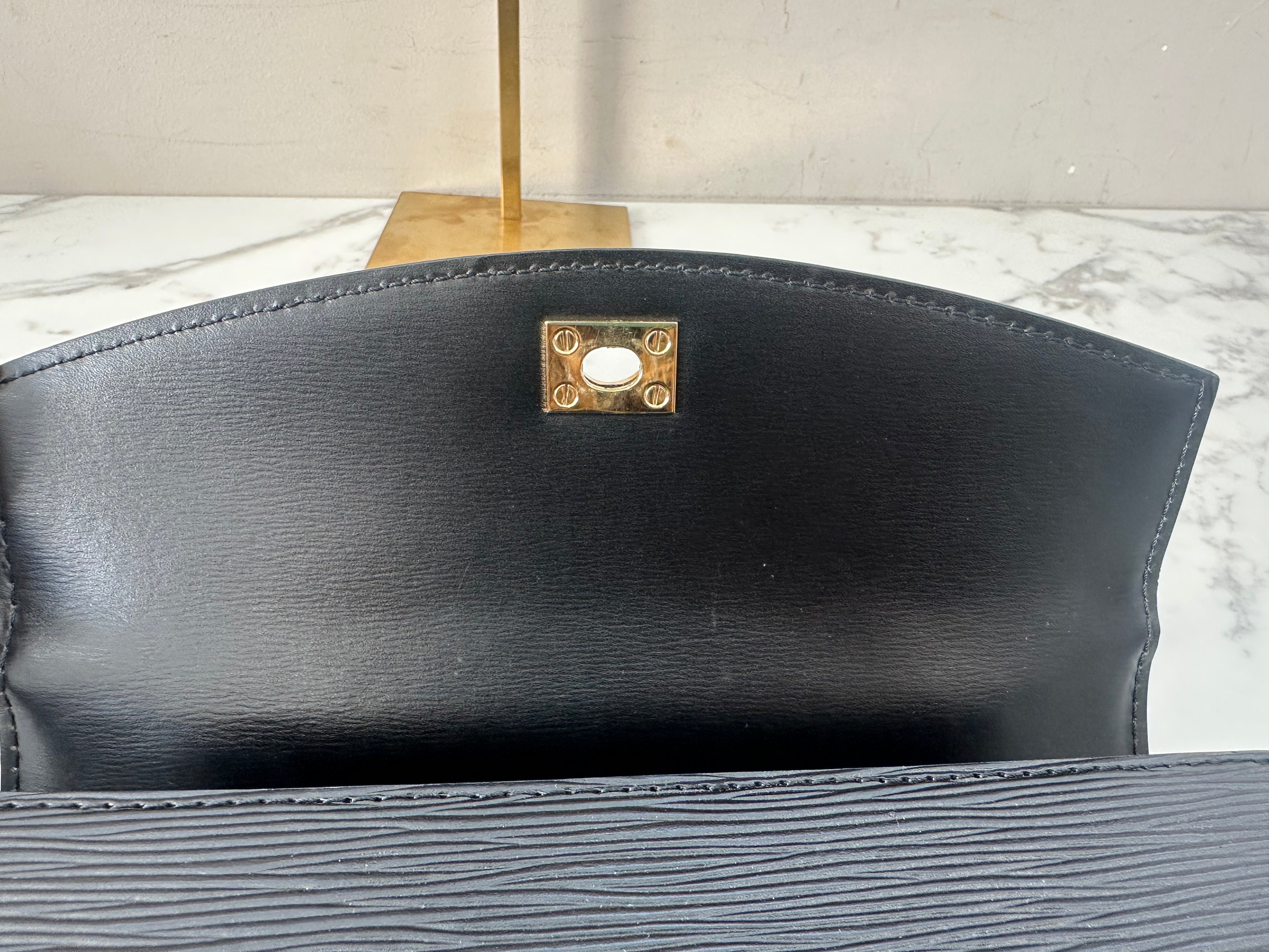 Louis Vuitton Black Epi Malesherbes