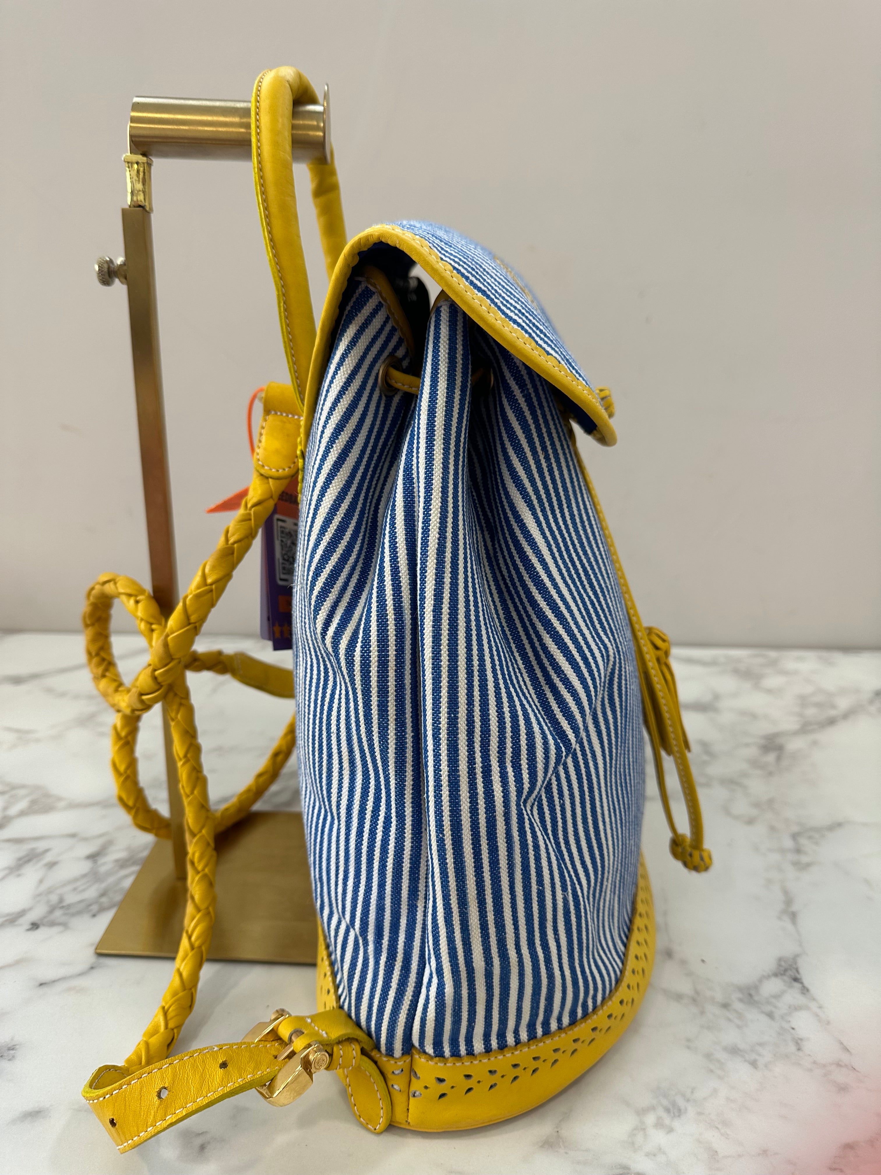 Loewe Blue White Yellow Backpack