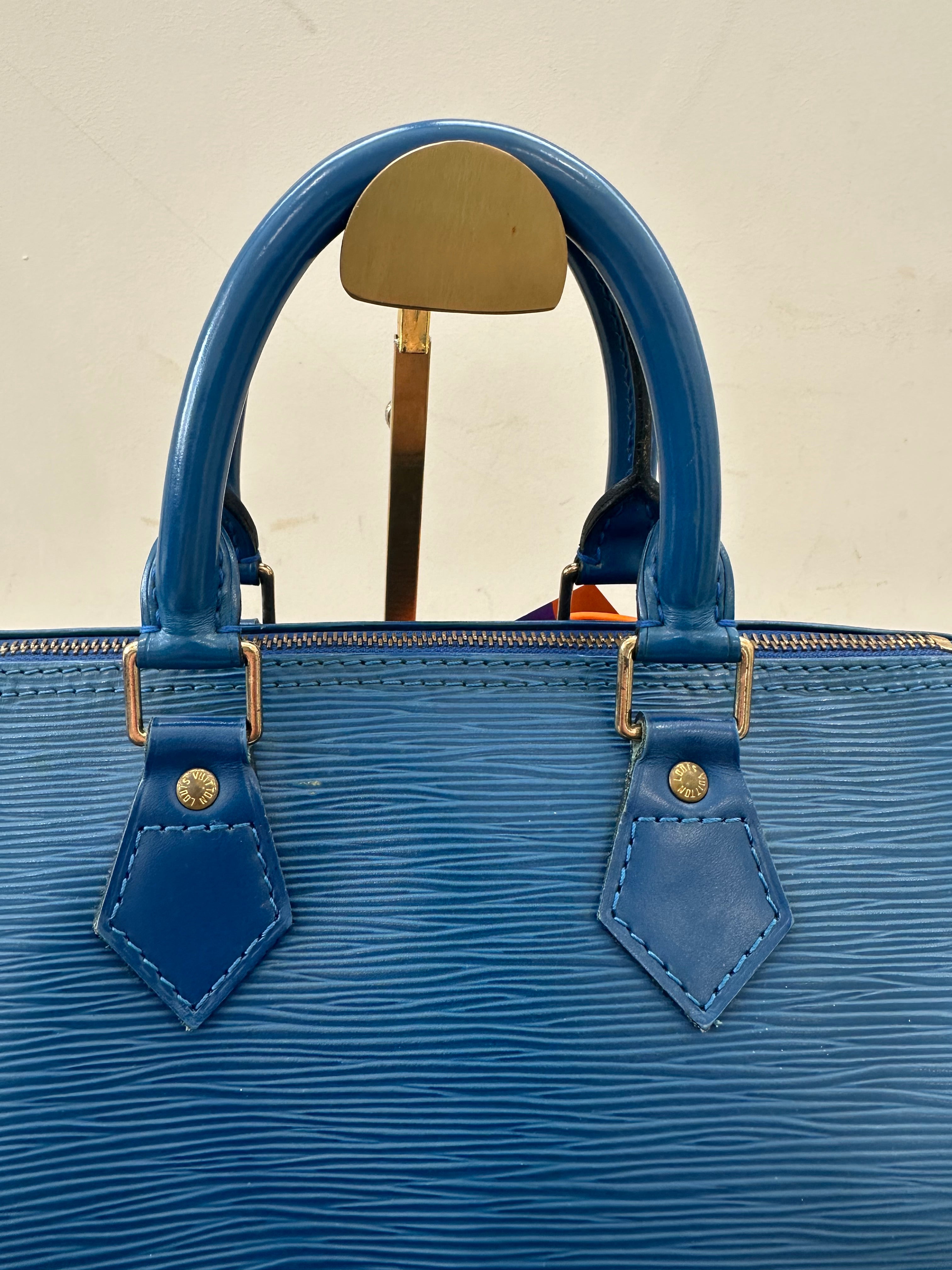 Louis Vuitton  Speedy 25 Epi Blue