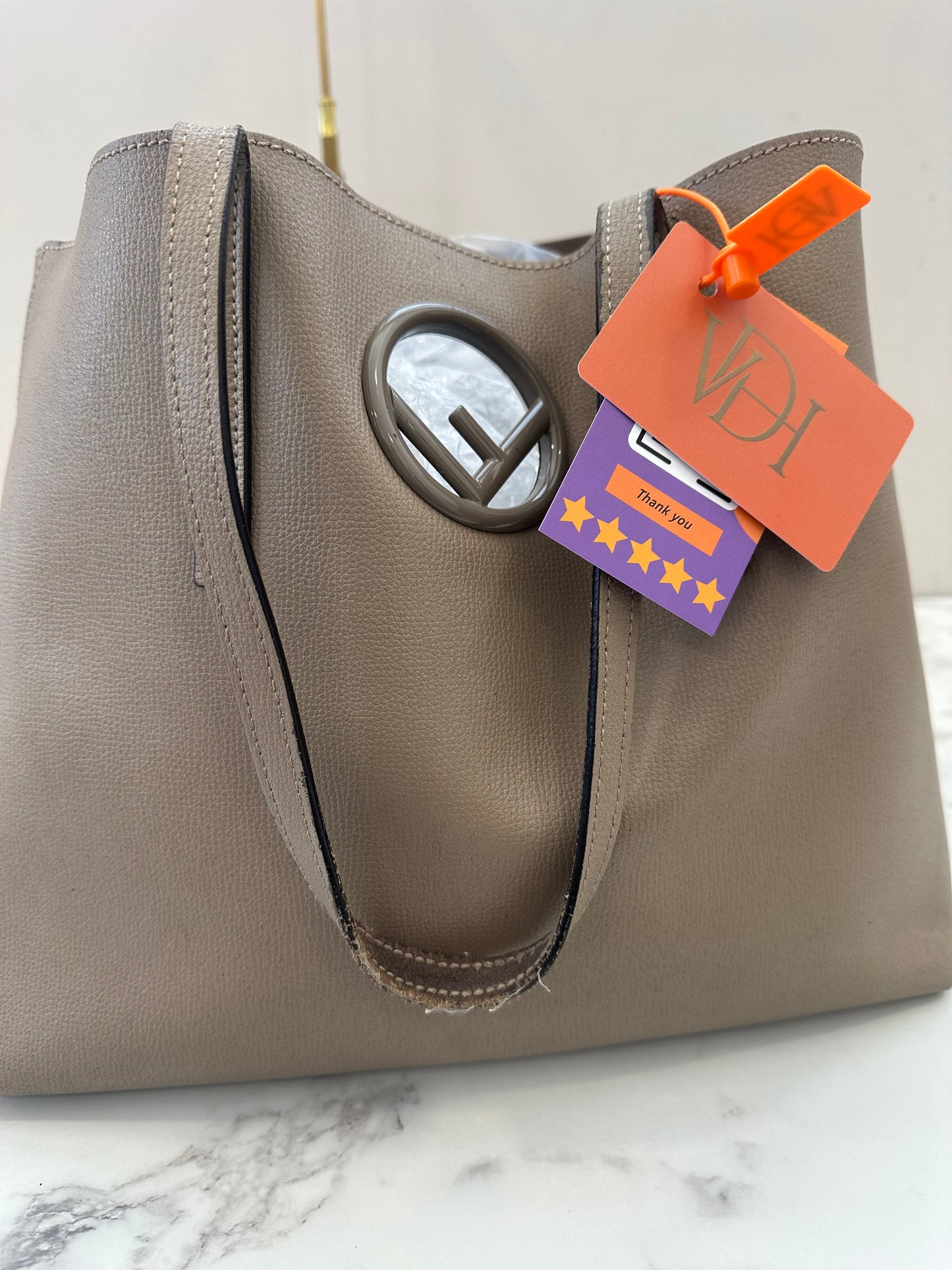 Fendi Beige Tote Bag