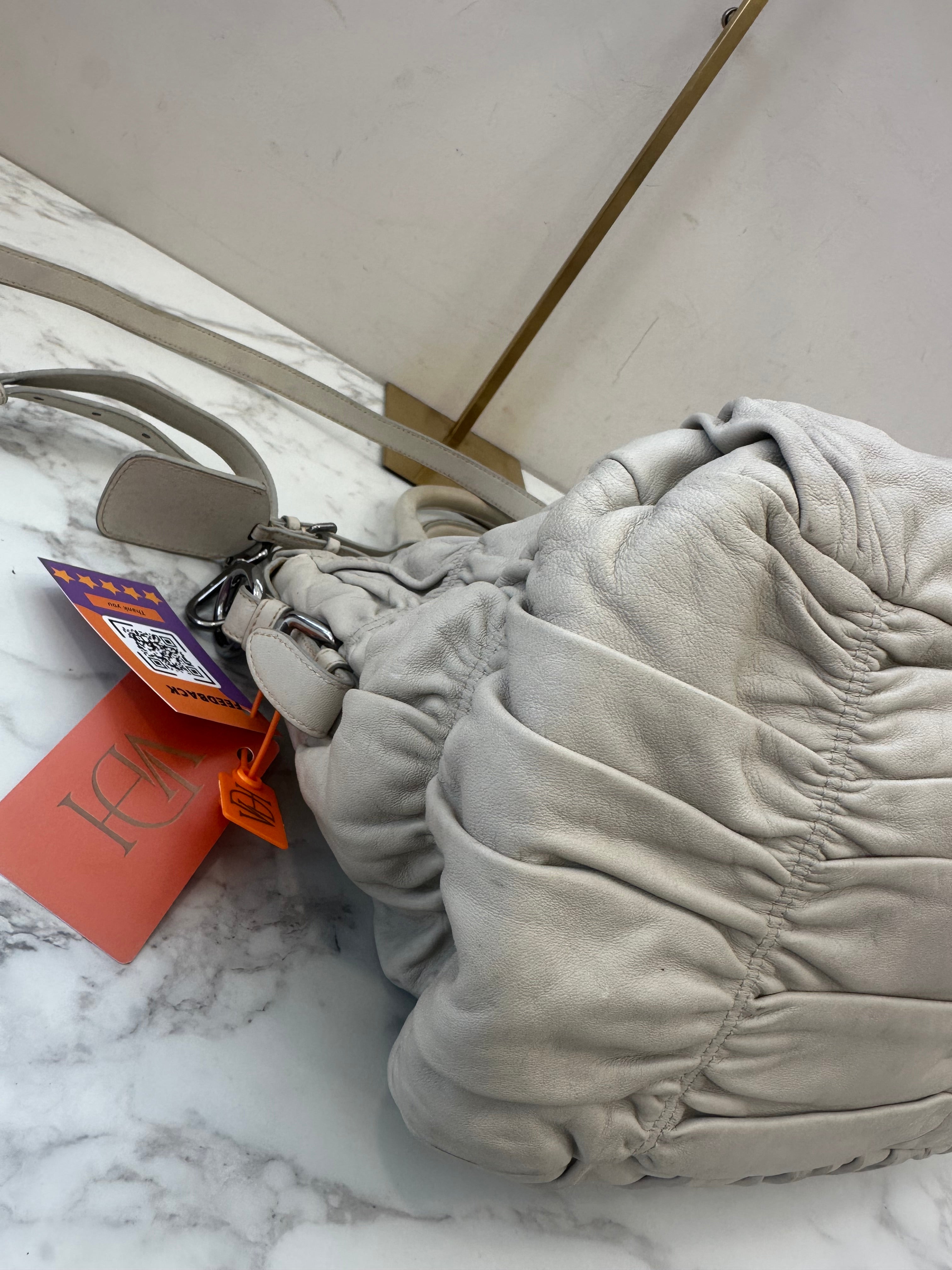 Prada Gaufre Beige Strap