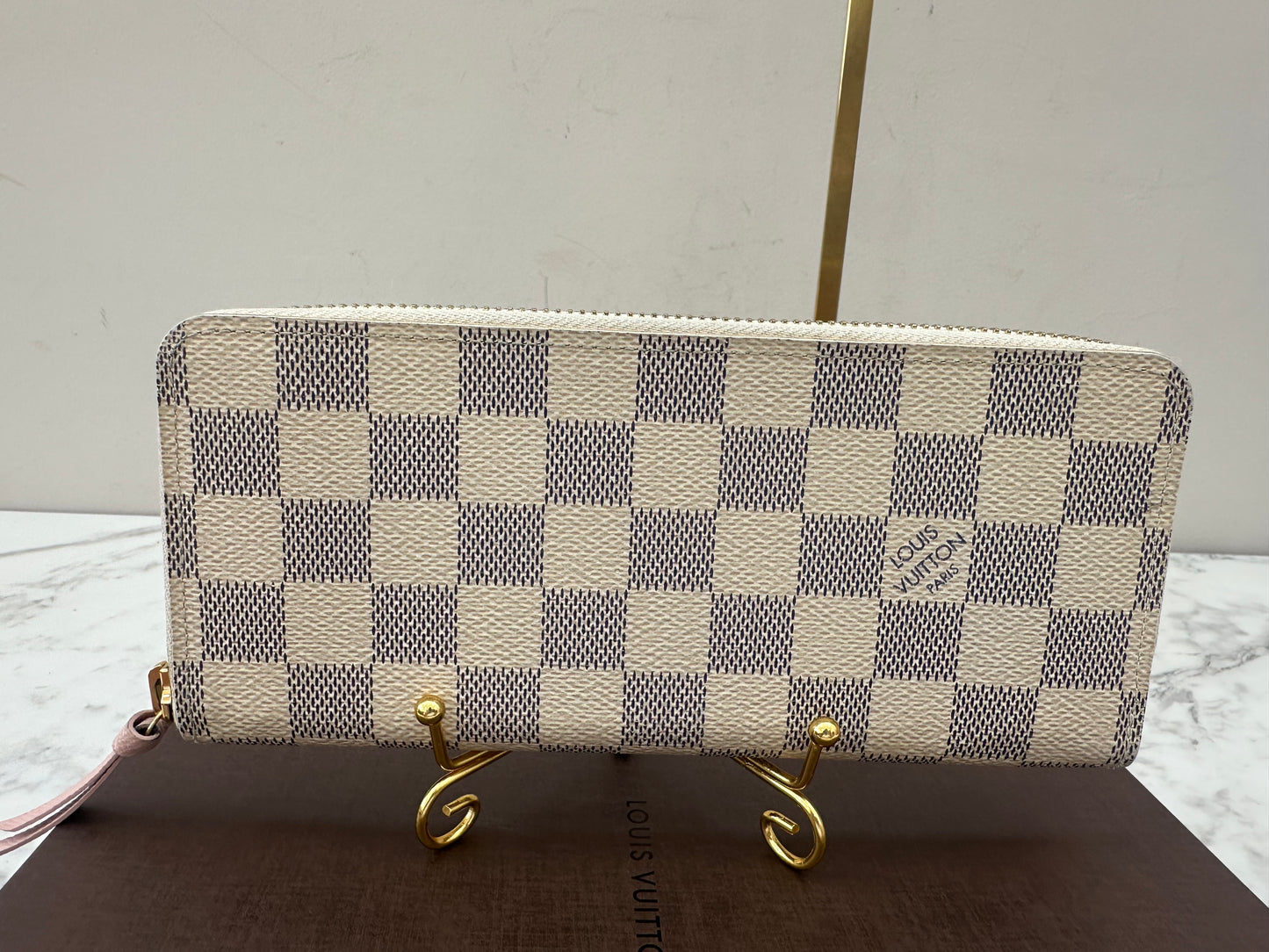Louis Vuitton Azur Portefeuille Clemence Zippy Wallet