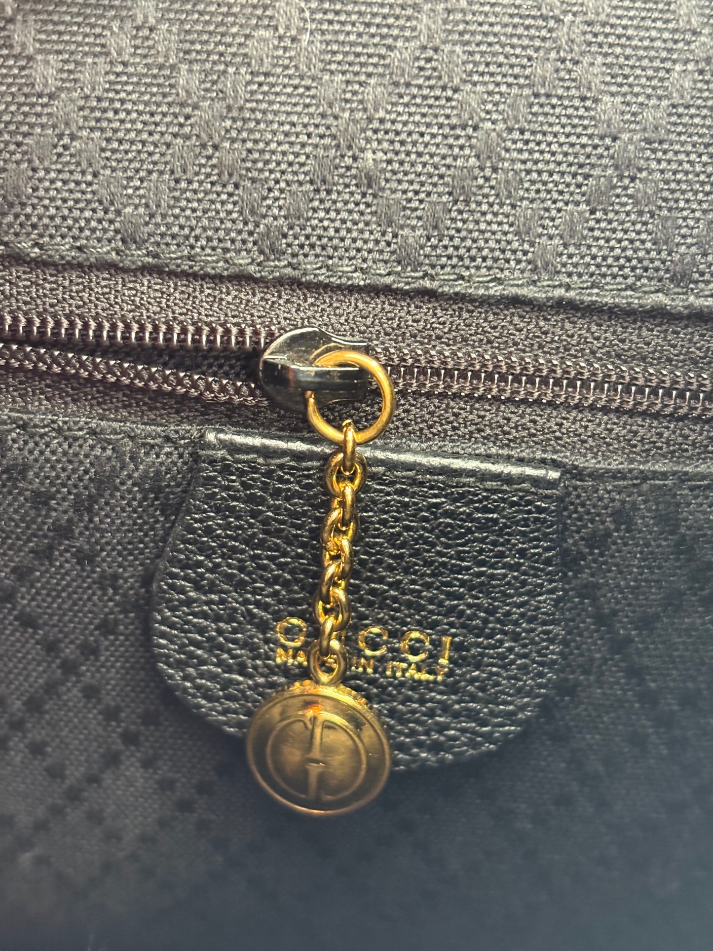 018223 - Gucci Black Bamboo Backpack
