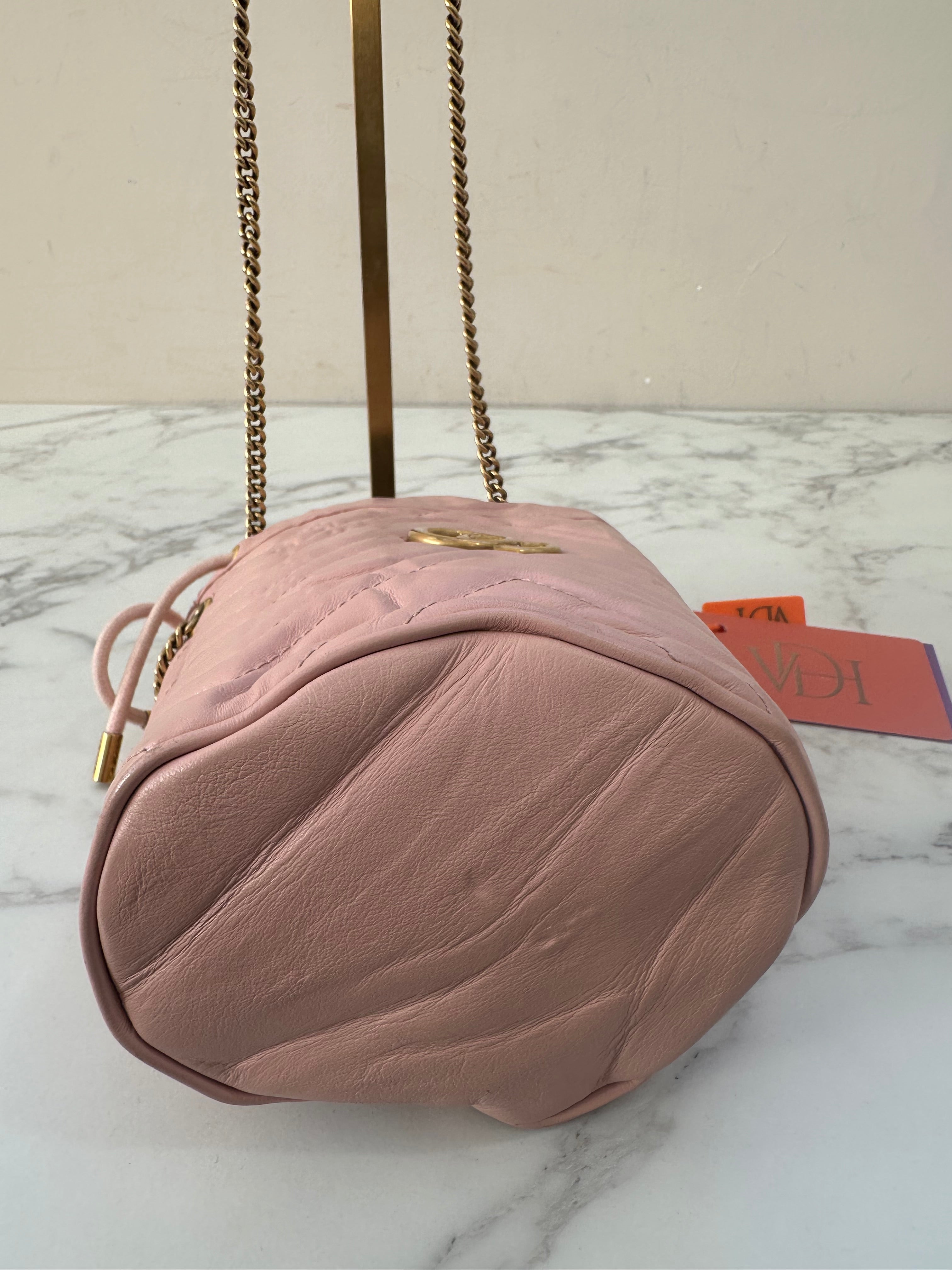 Gucci Marmont Pink Bucket