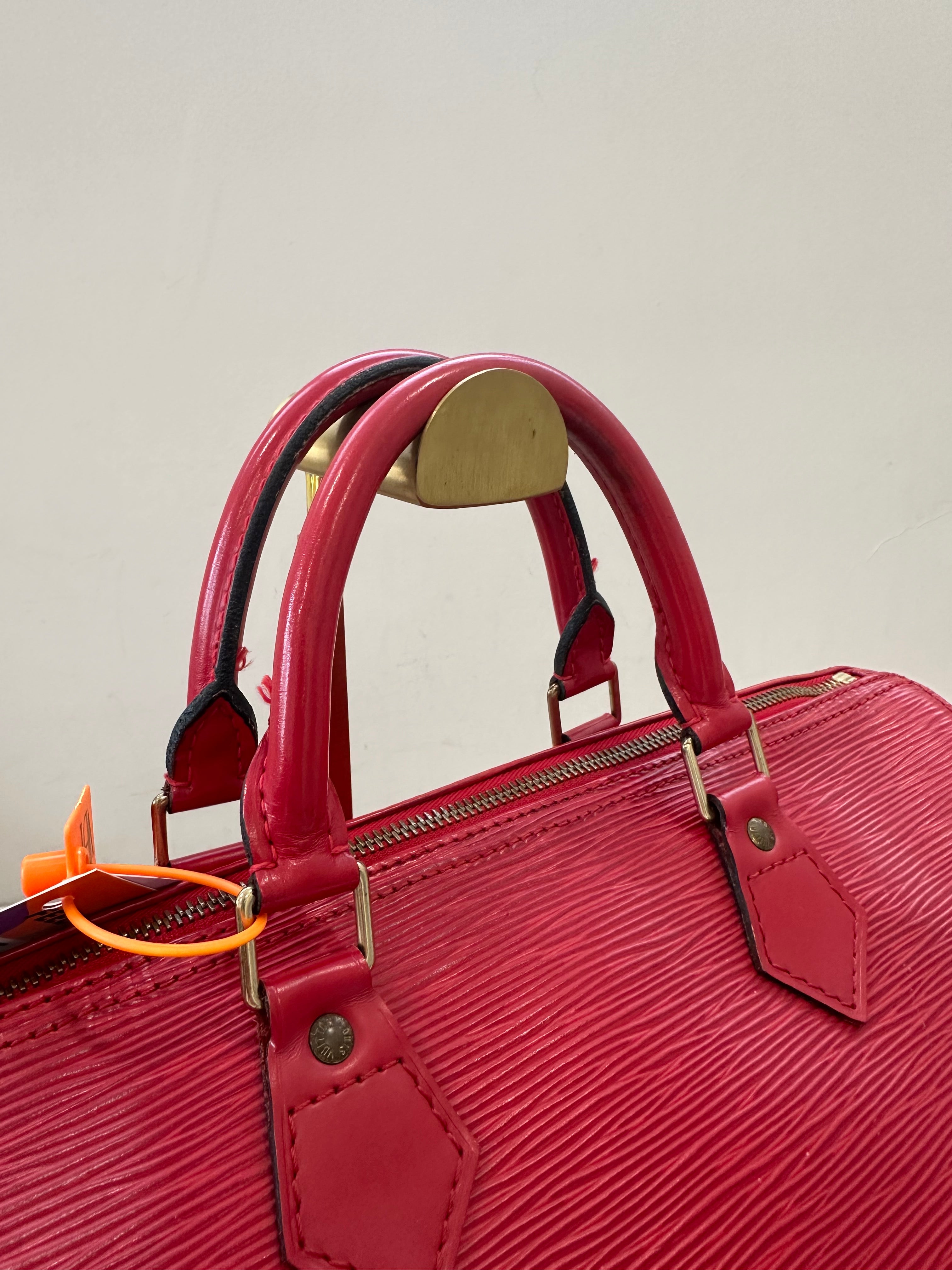 Louis Vuitton Speedy 35 Red Epi