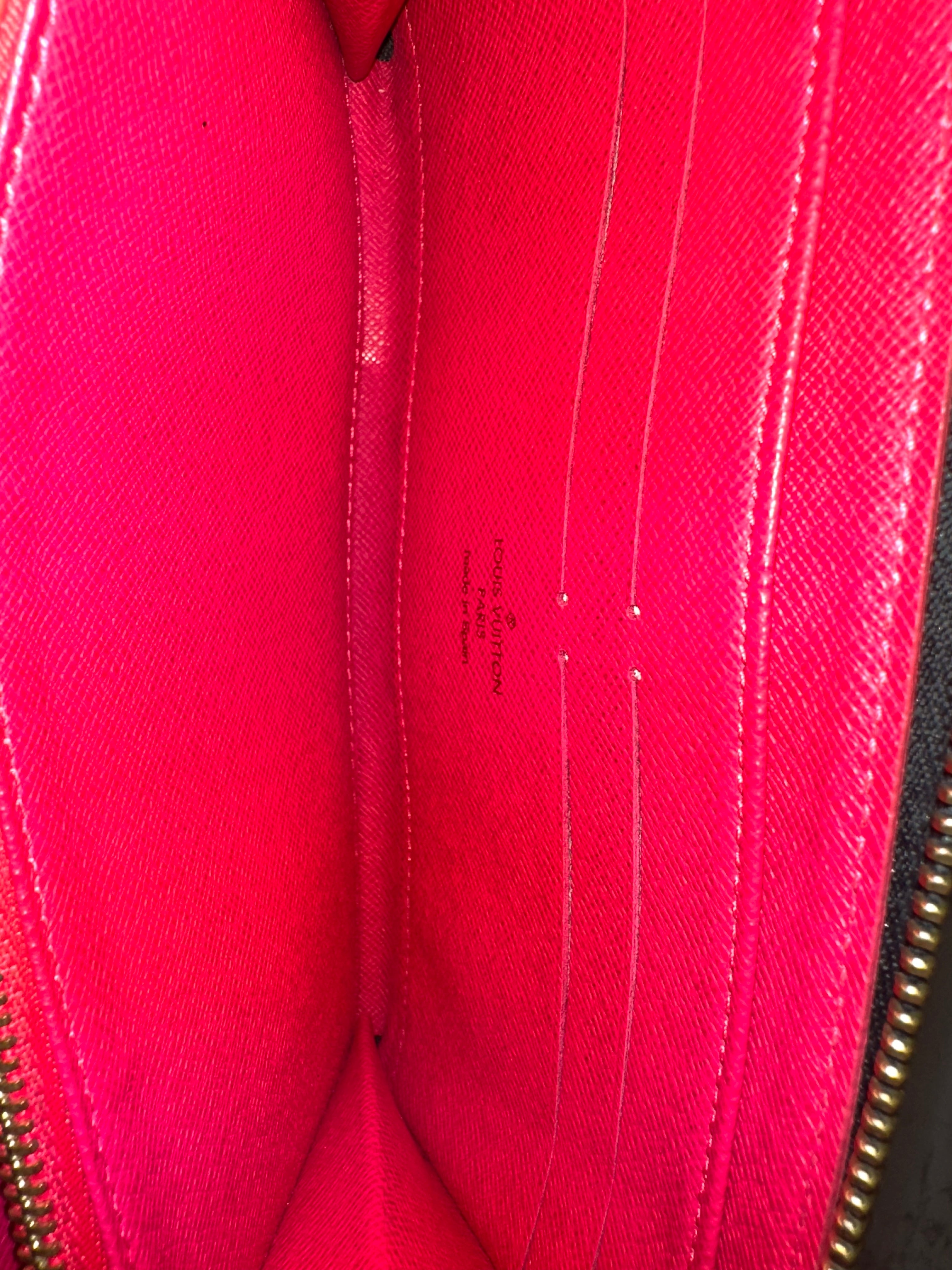 Louis Vuitton Wallet Zippy Multicolor Black