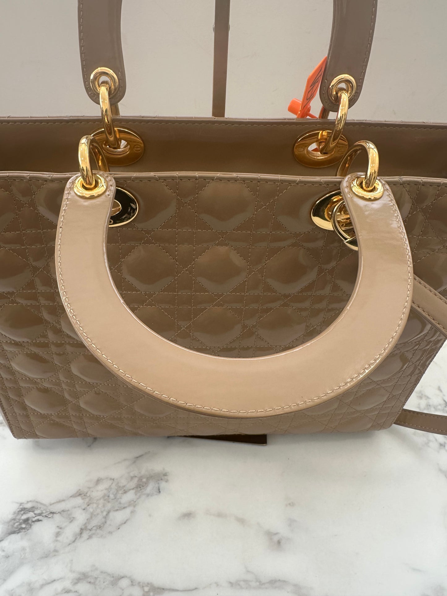 Christian Dior Beige Leather Lady