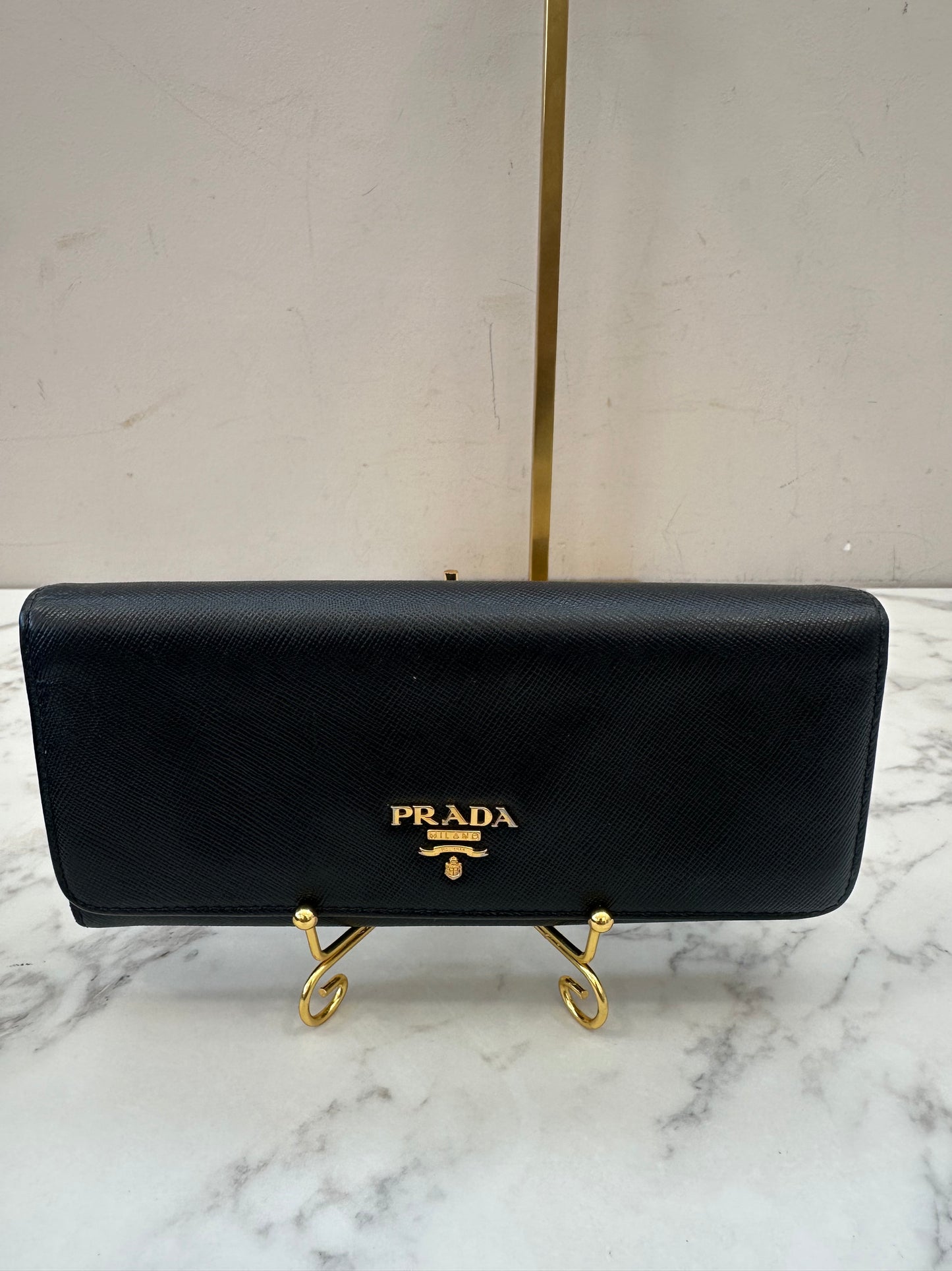 Prada Black Long Wallet