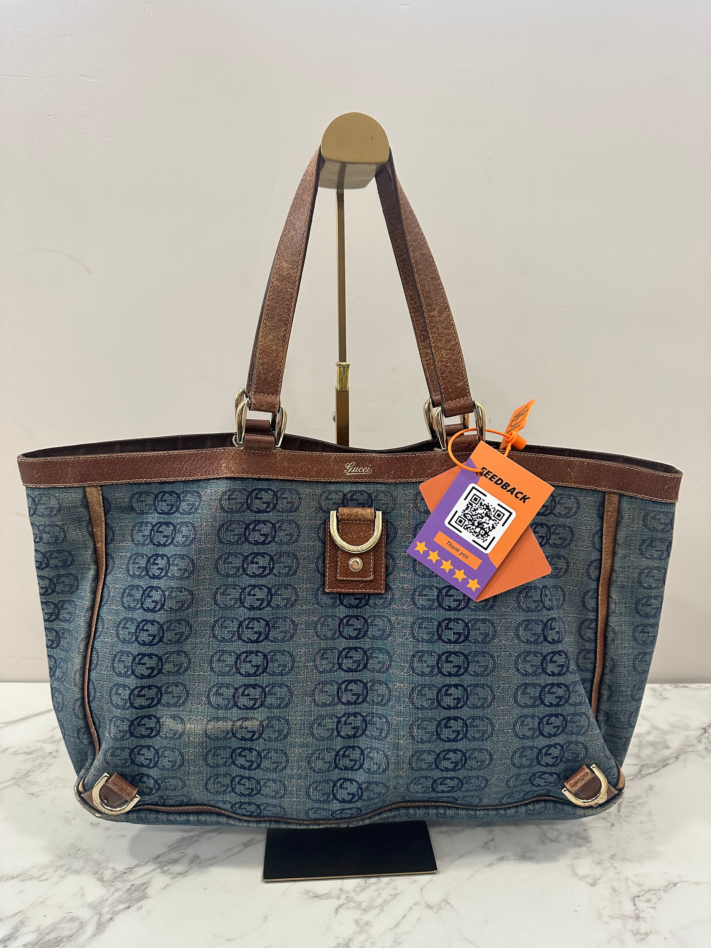 Gucci Denim Tote Bag