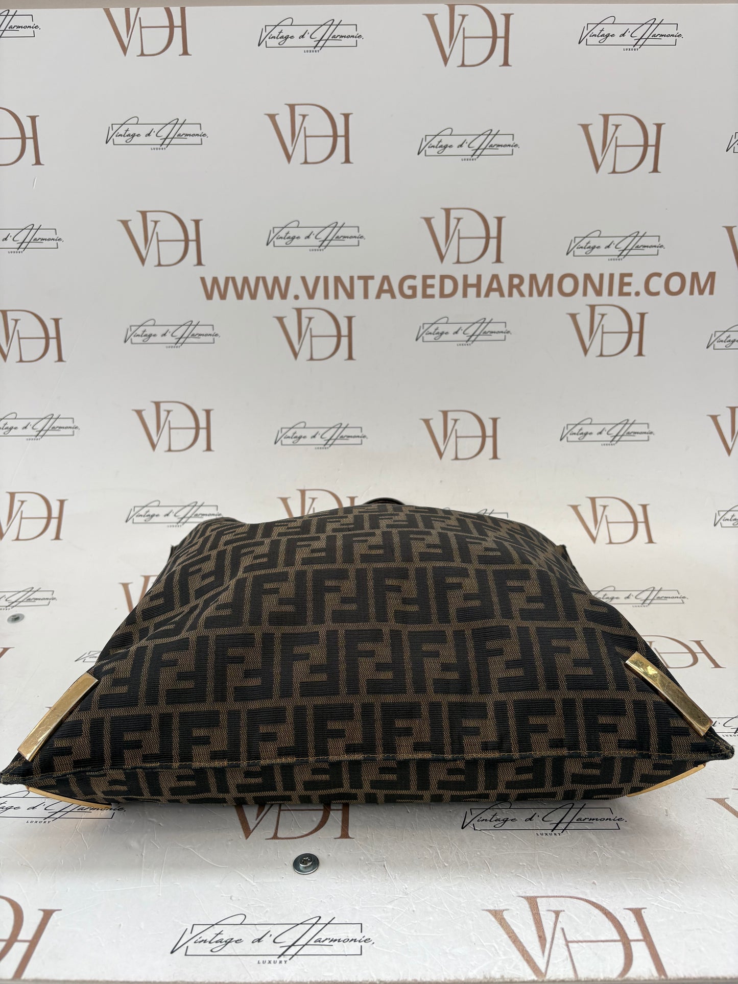 018159 - Fendi Brown Zucca Tote Bag