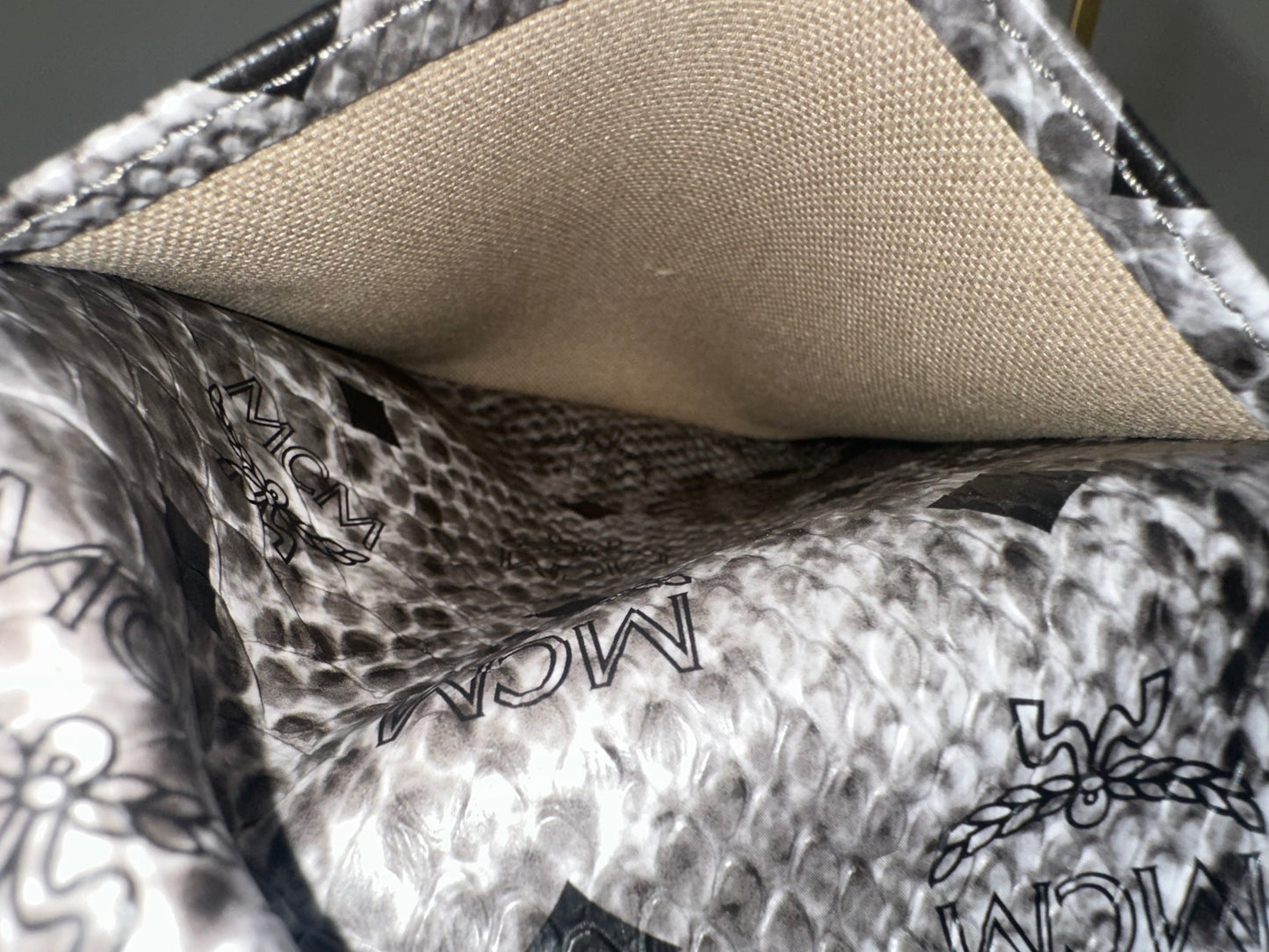 Mcm Grey Tote Bag