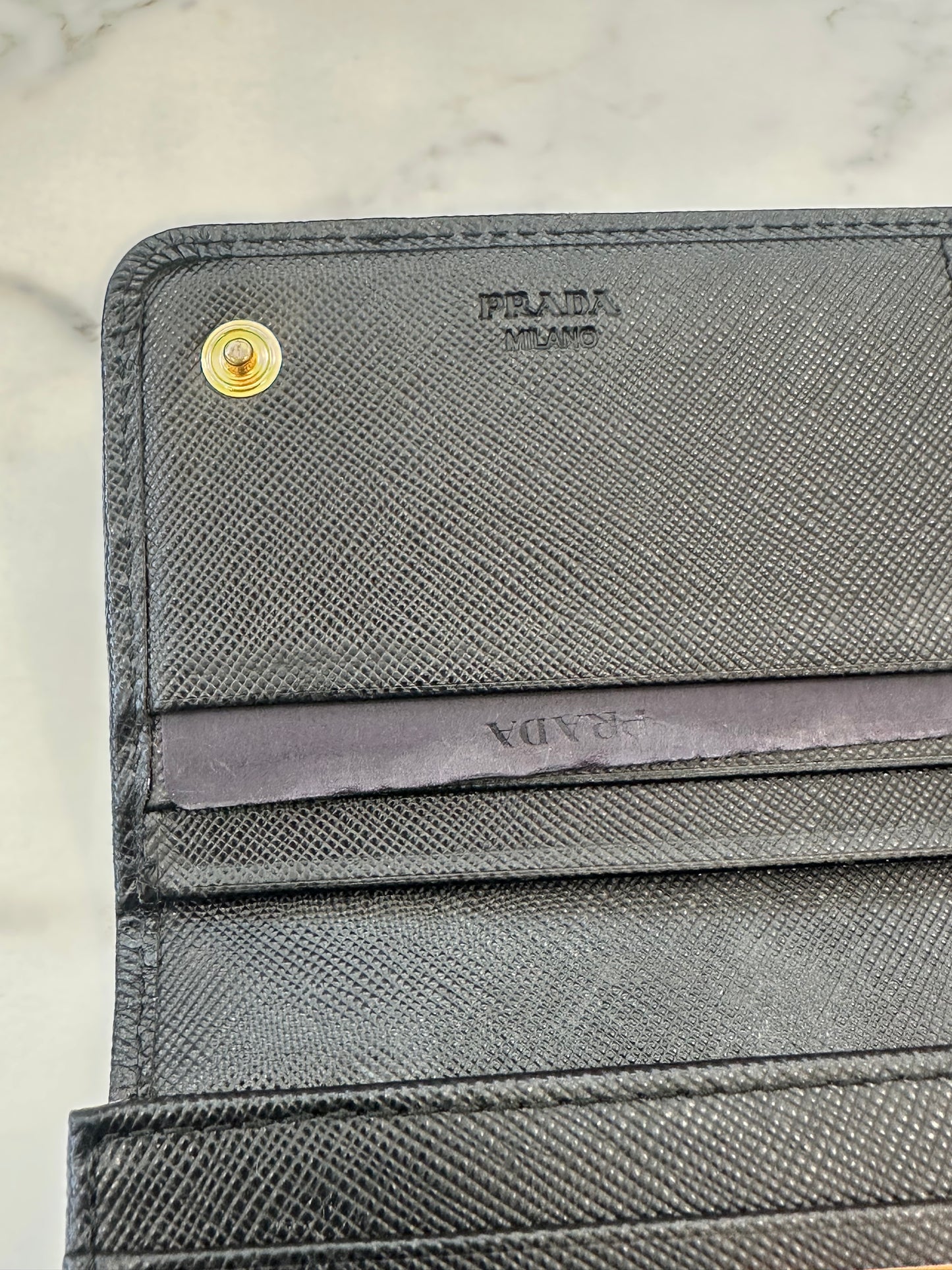 Prada Black Long Wallet
