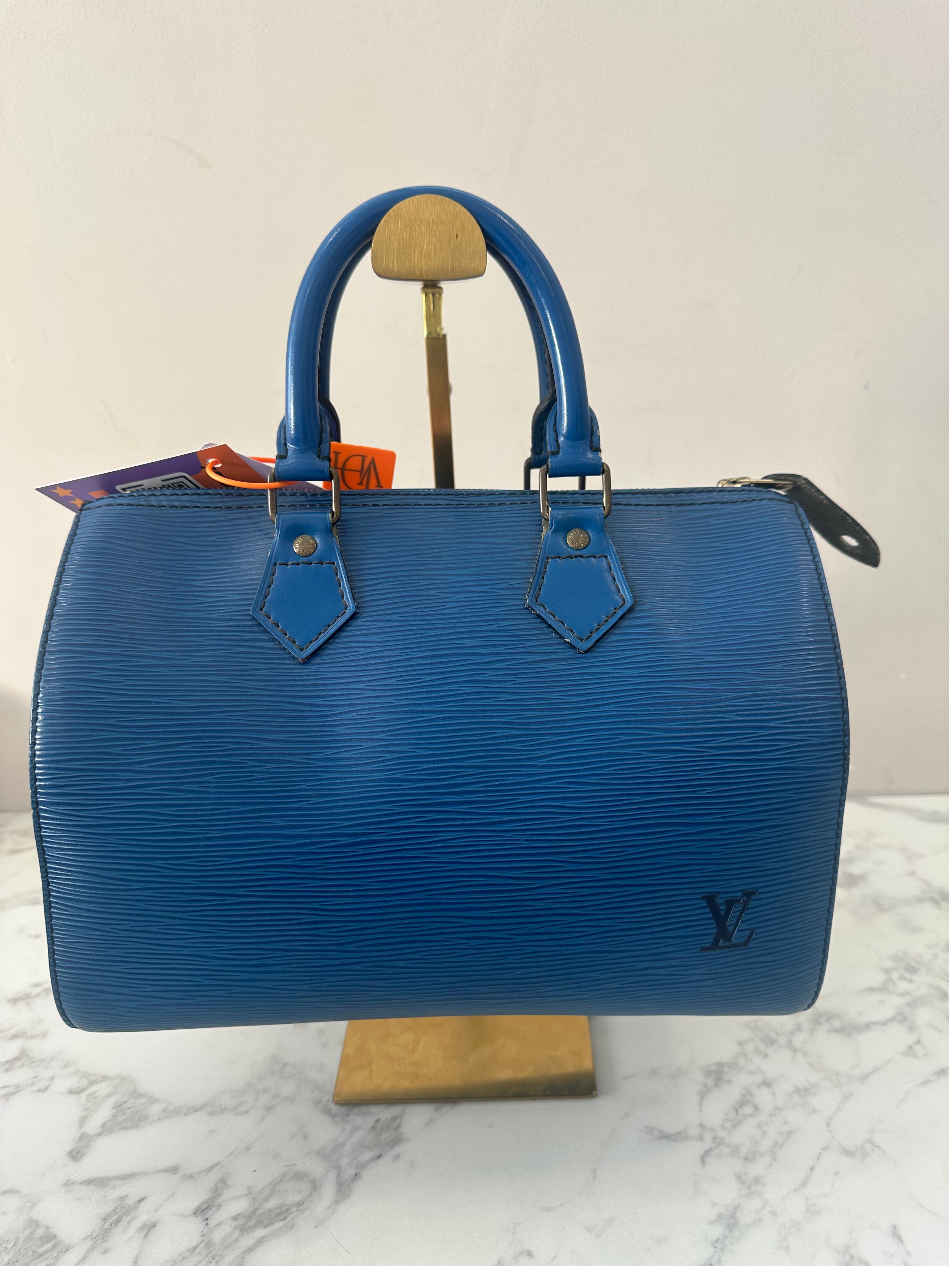 Louis Vuitton Speedy 25 Epi Blue