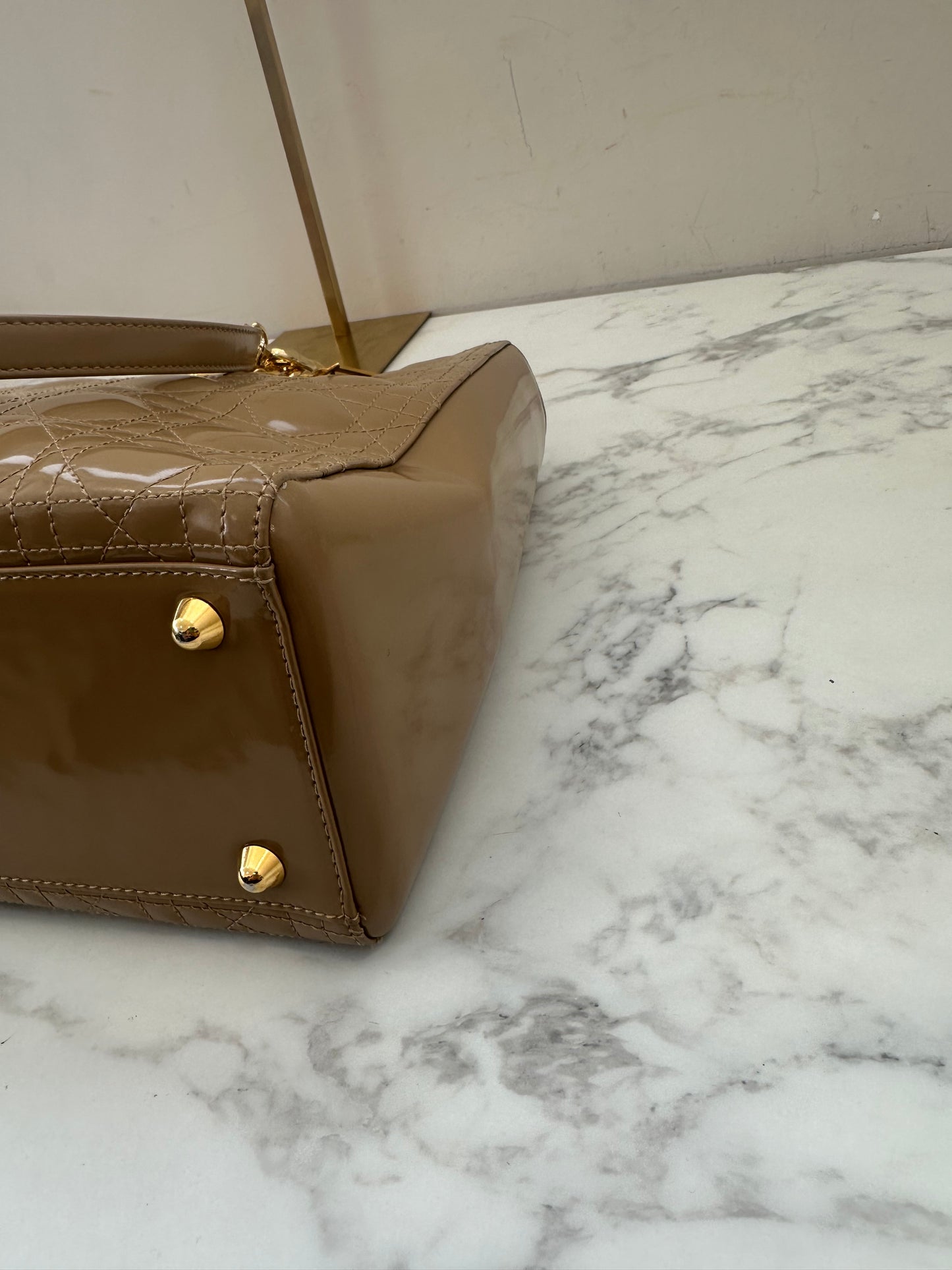 Christian Dior Beige Leather Lady