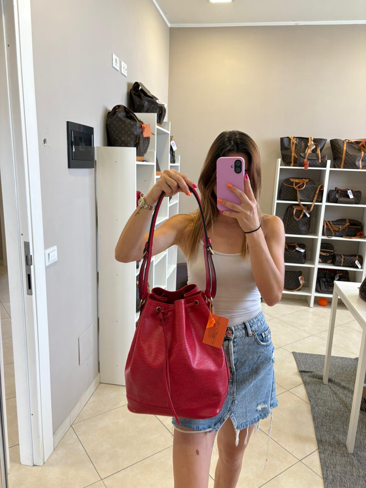 Louis Vuitton Noé Red Epi
