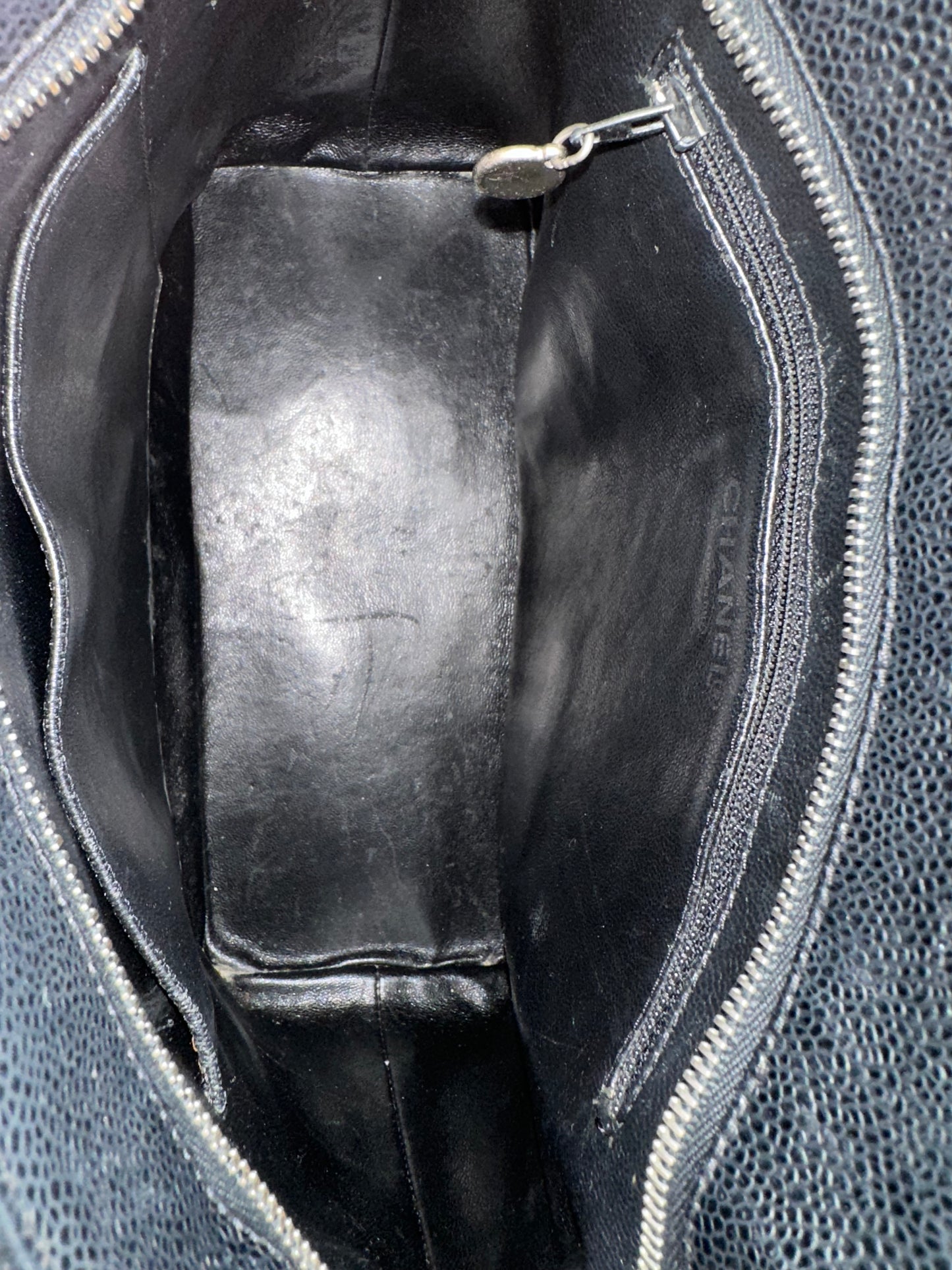 Chanel Black Calfskin Medallion