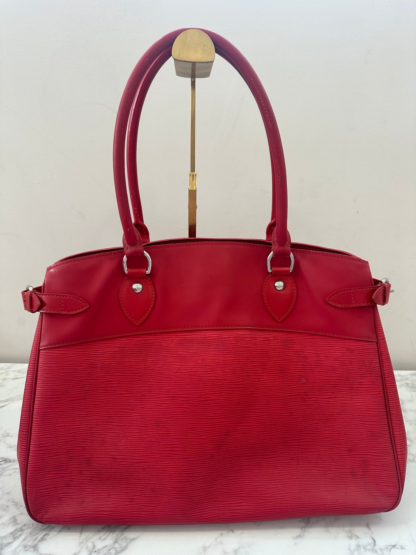 Louis Vuitton Red Epi Passy GM