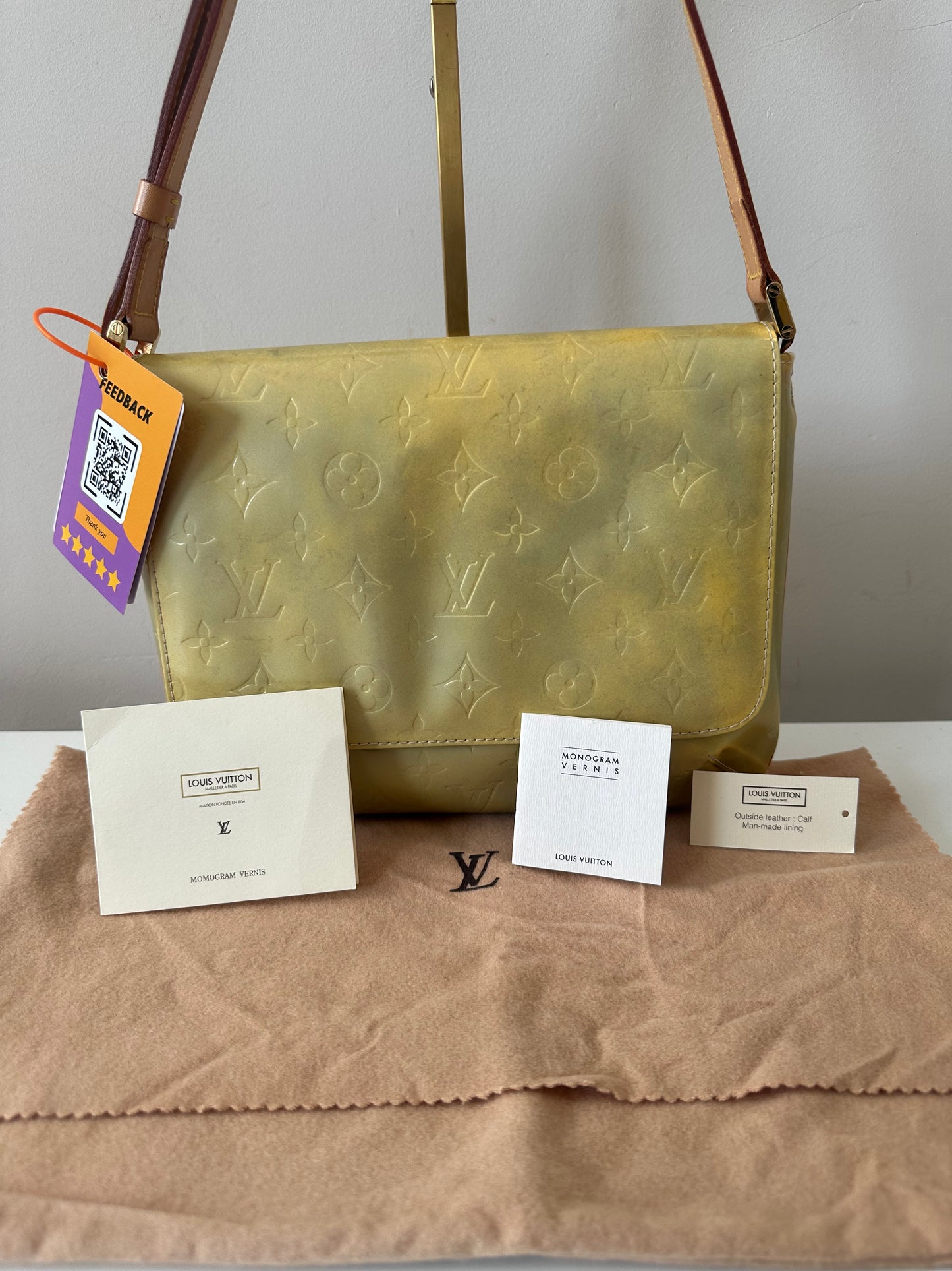 Louis Vuitton Vernis Gold Shoulder