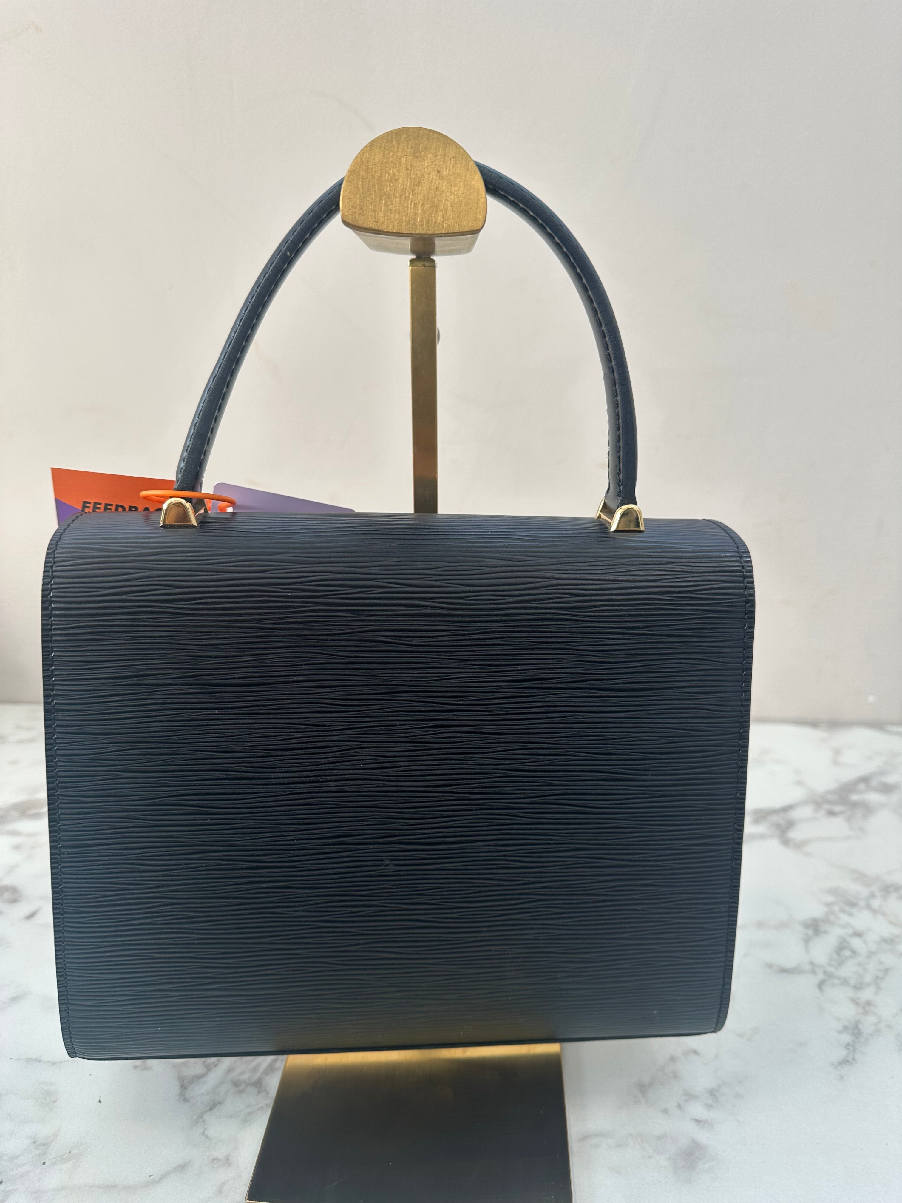 Louis Vuitton Black Epi Malesherbes