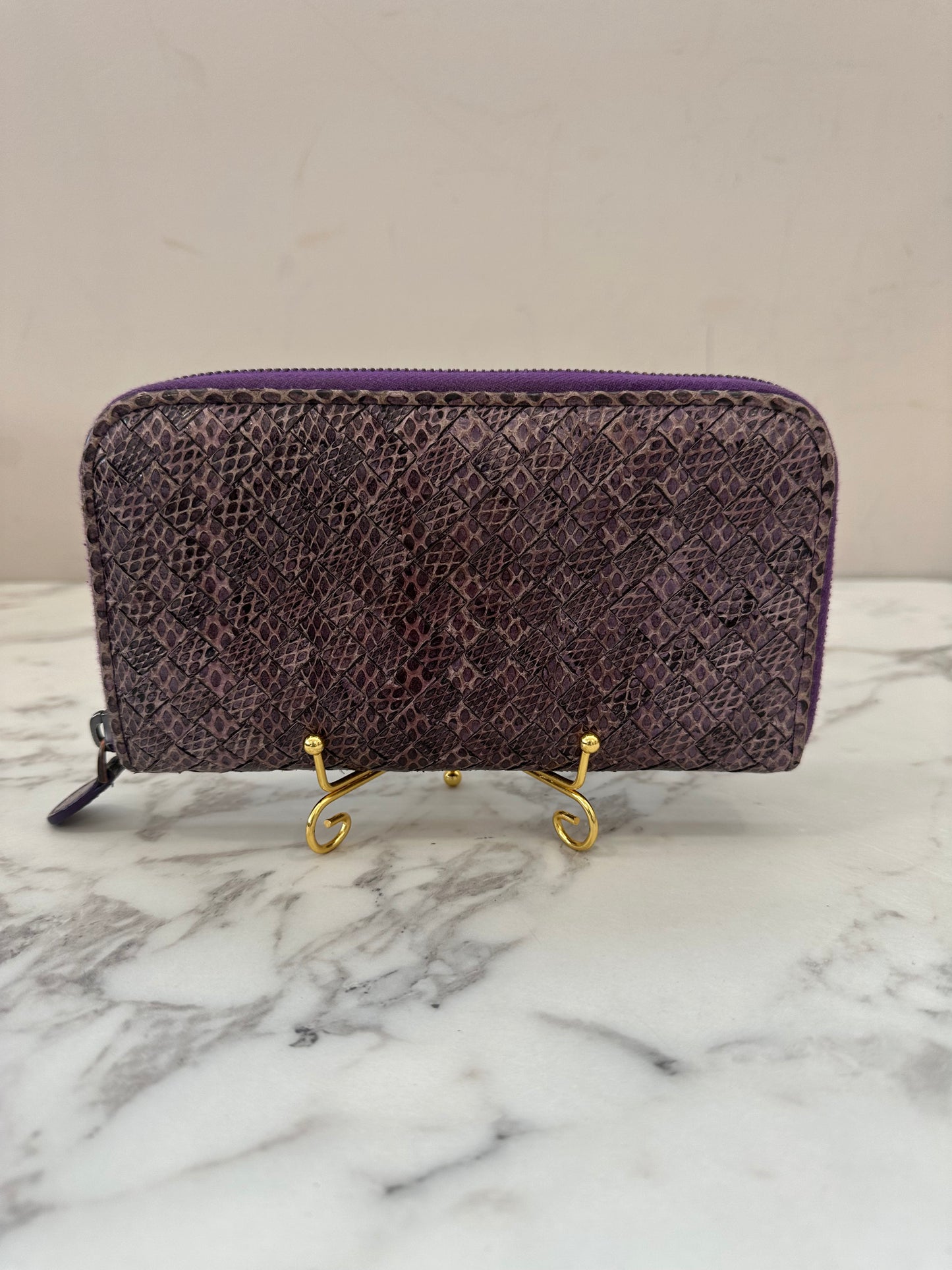 Bottega Veneta Purple Wallet