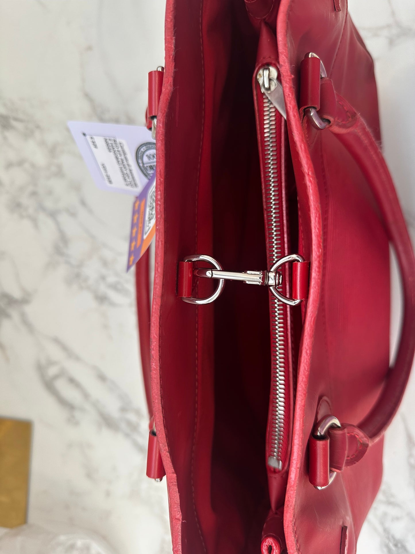Louis Vuitton Red Epi Passy GM