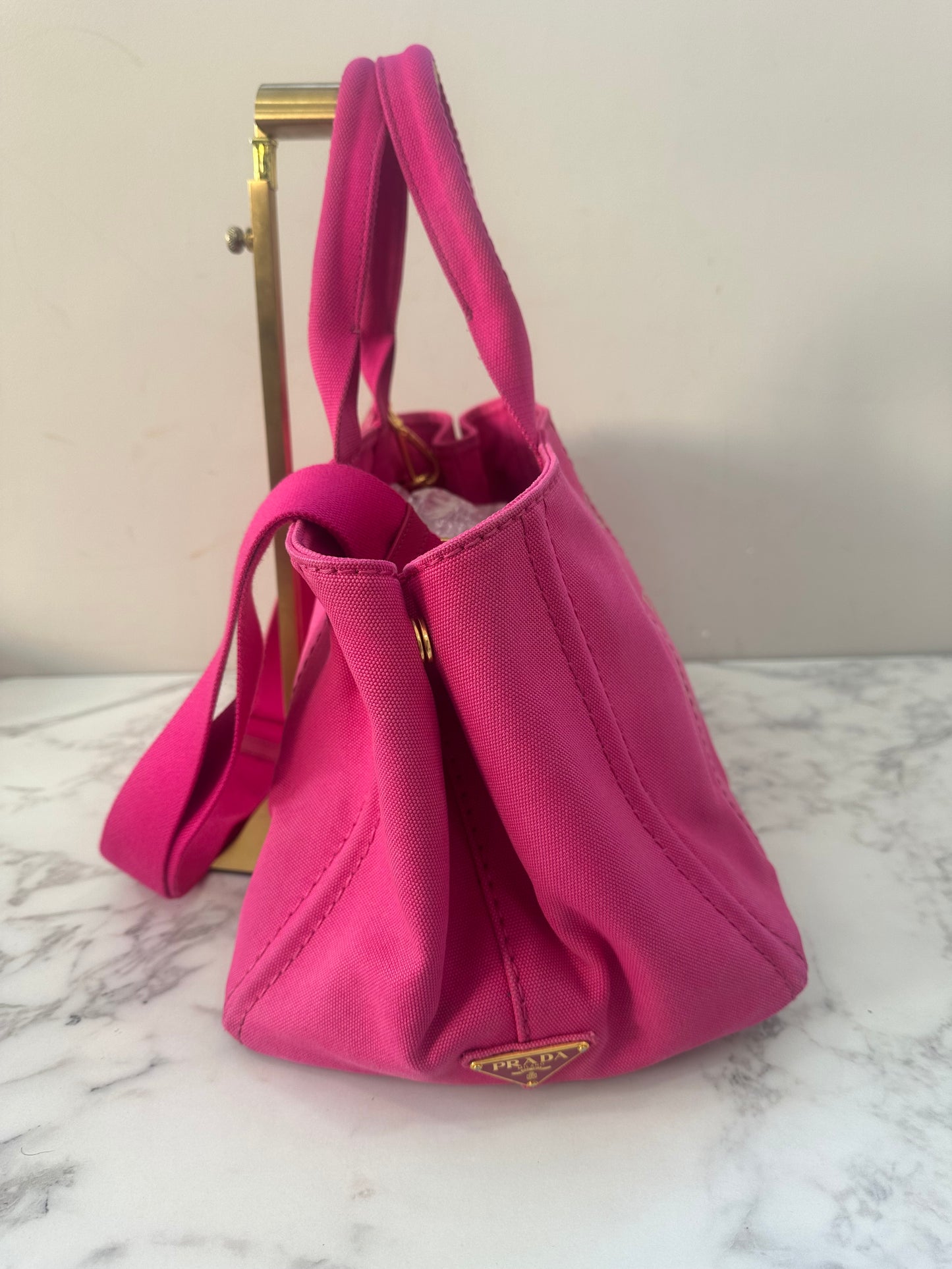 Prada Pink Denim Canapa