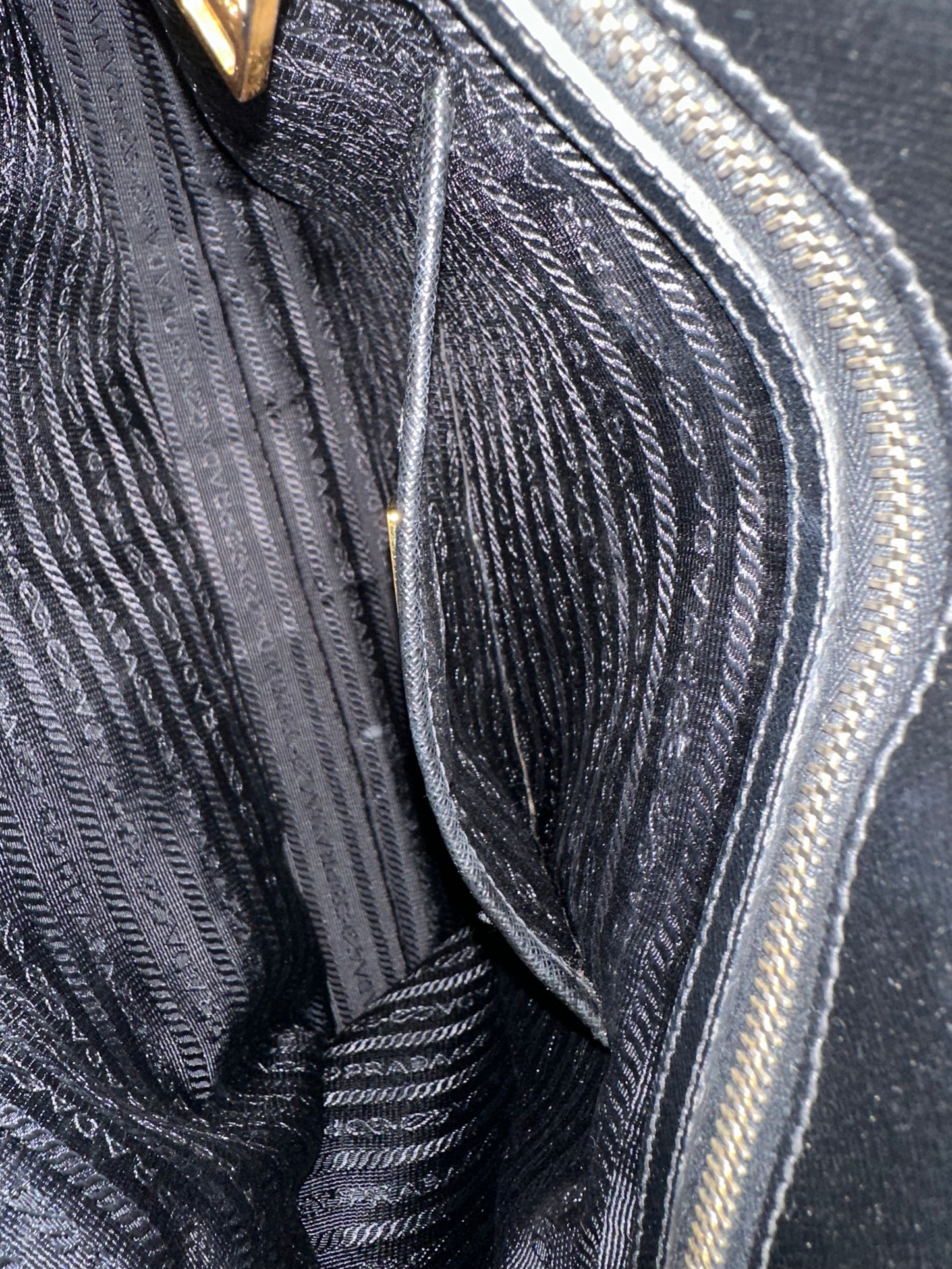 Prada Black Leather