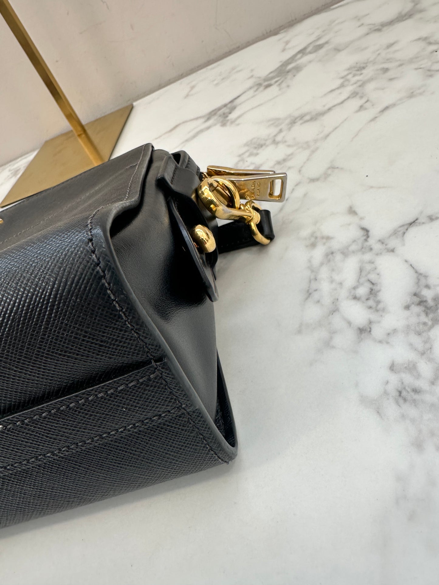 Prada Black Leather