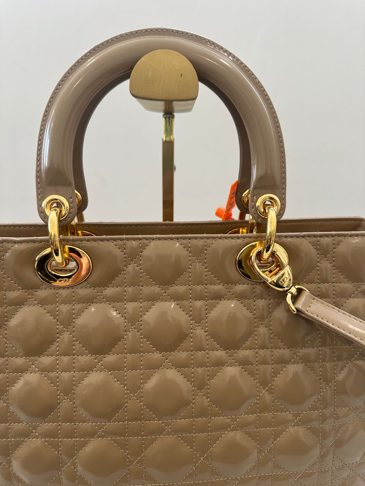 Christian Dior Beige Leather Lady