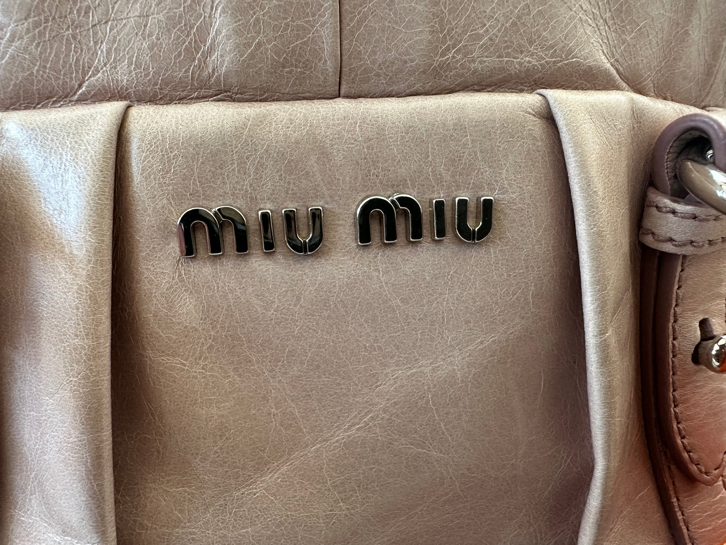 Miu Miu Light Pink Calfskin