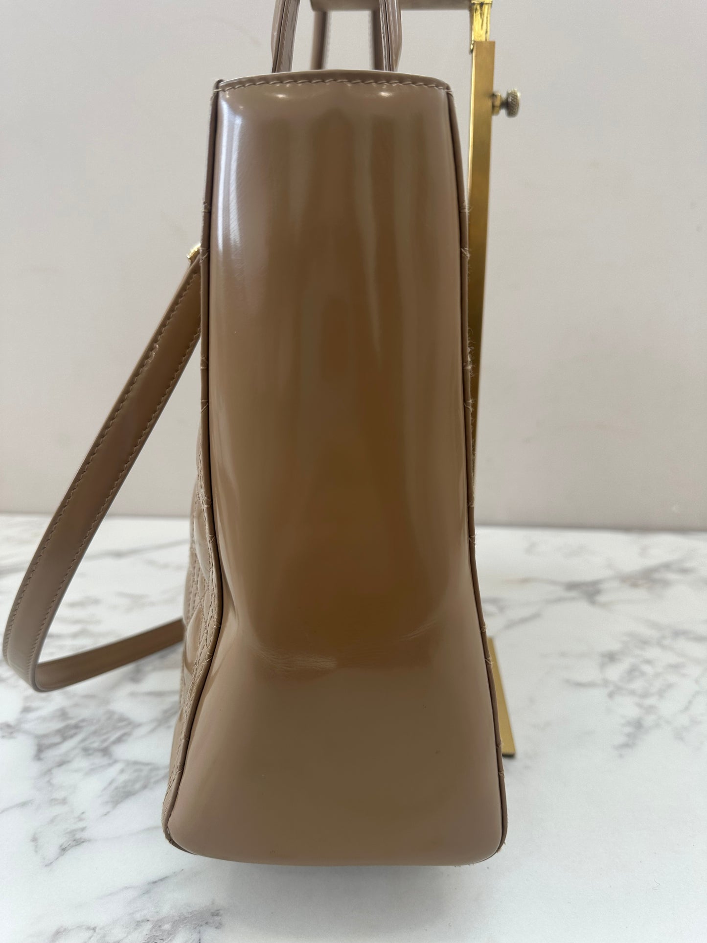 Christian Dior Beige Leather Lady