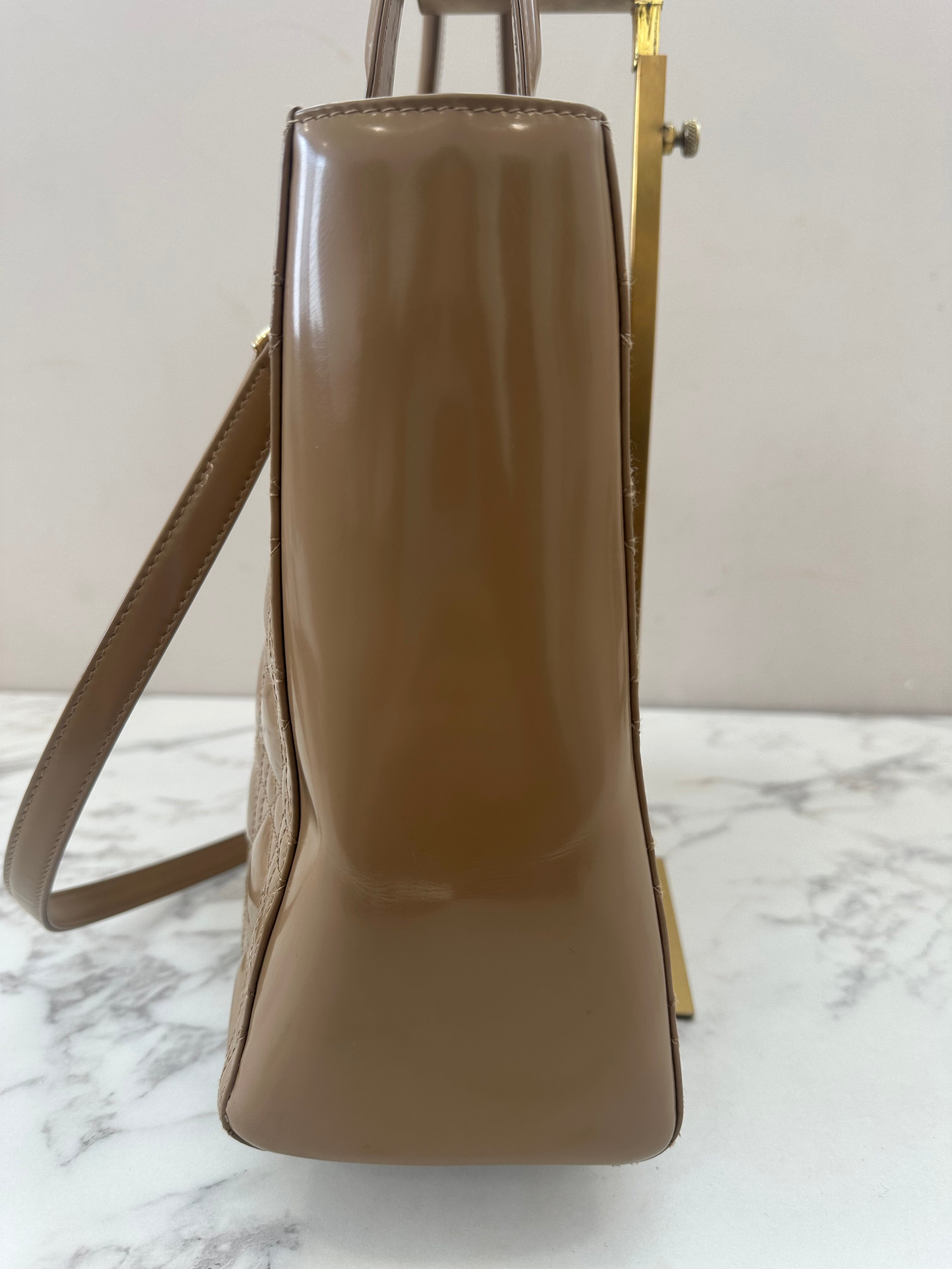 Christian Dior Beige Leather Lady