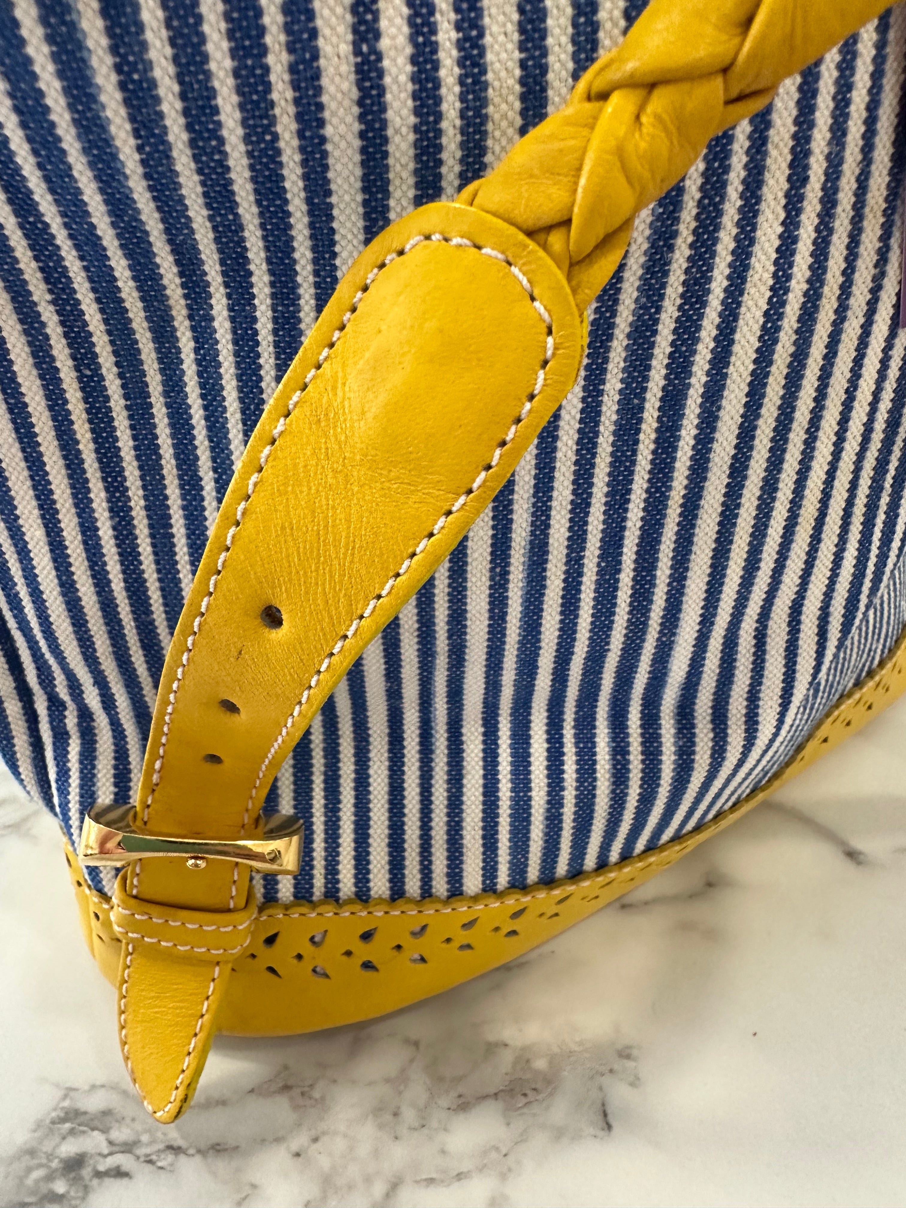 Loewe Blue White Yellow Backpack