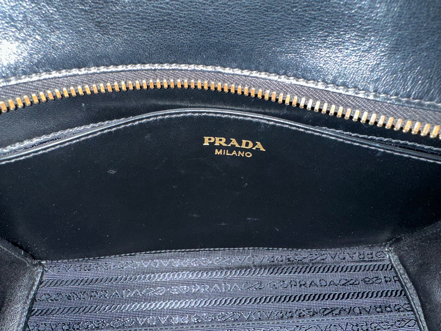 Prada Black Leather