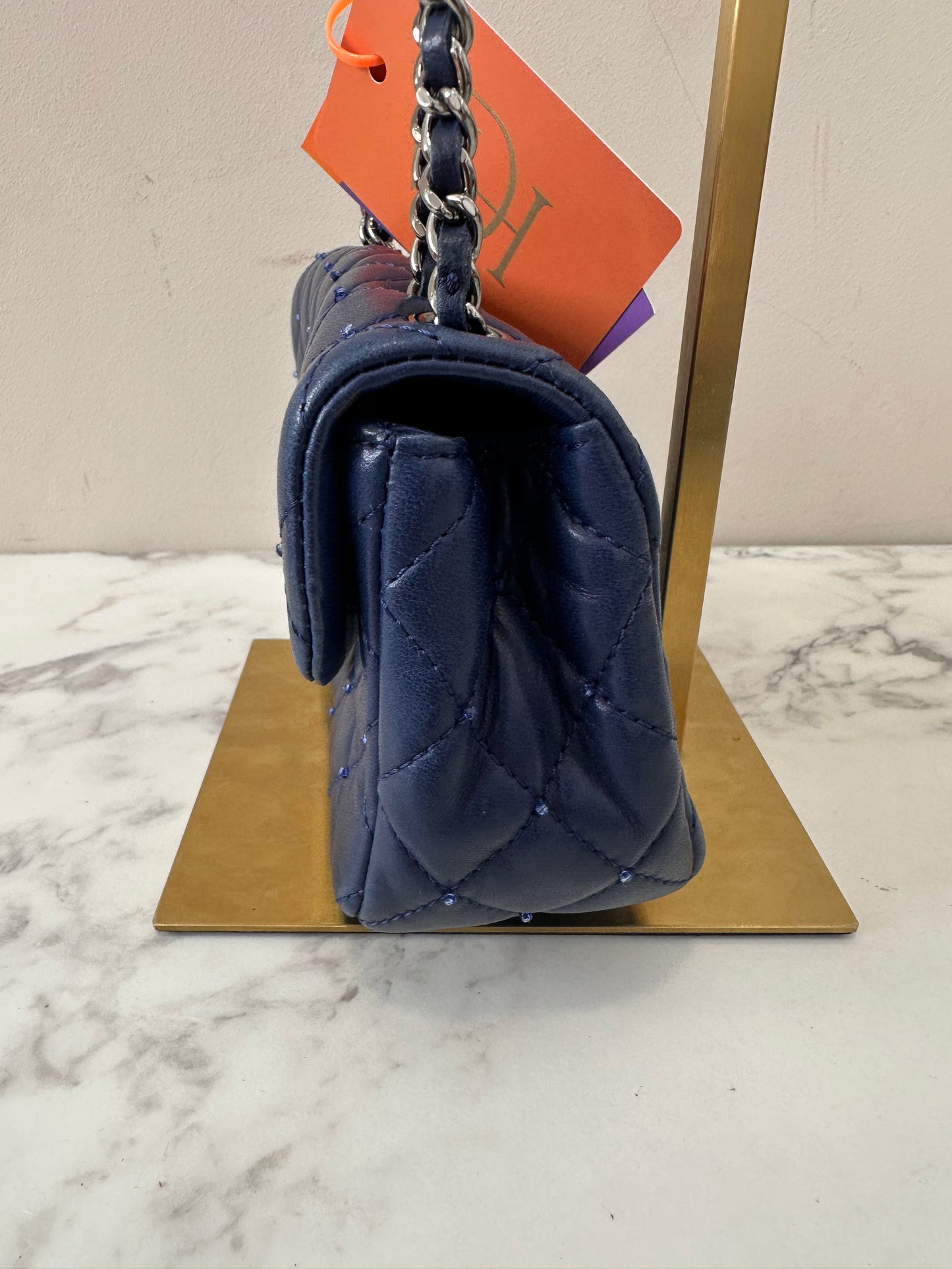Chanel Blue Bads Lambskin