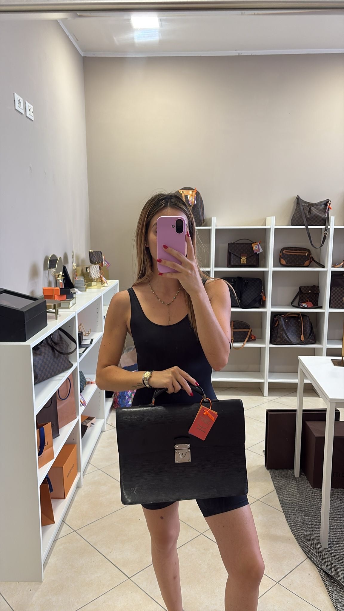 Louis Vuitton Serviette Black Epi