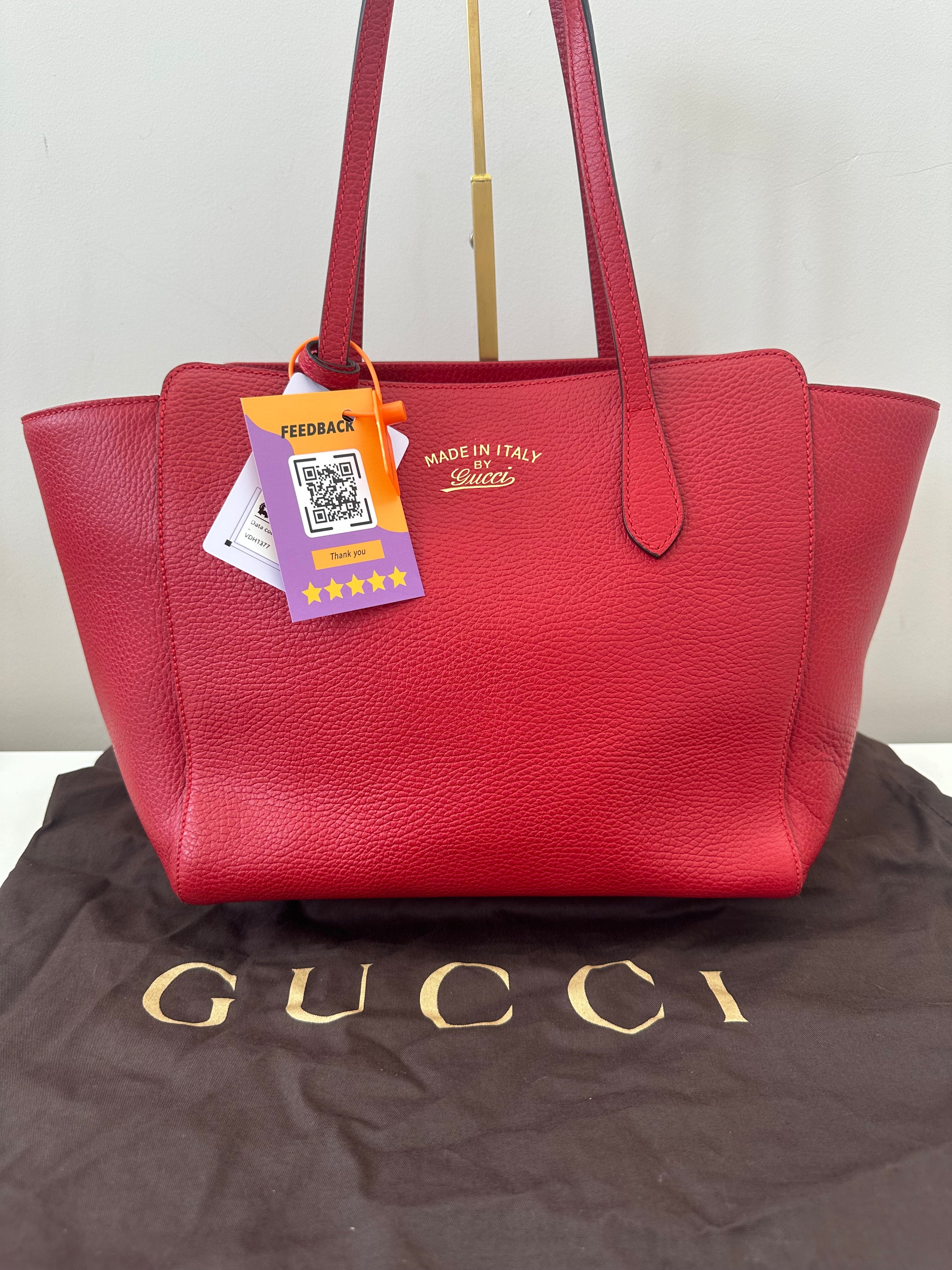 Gucci Red Swing Tote