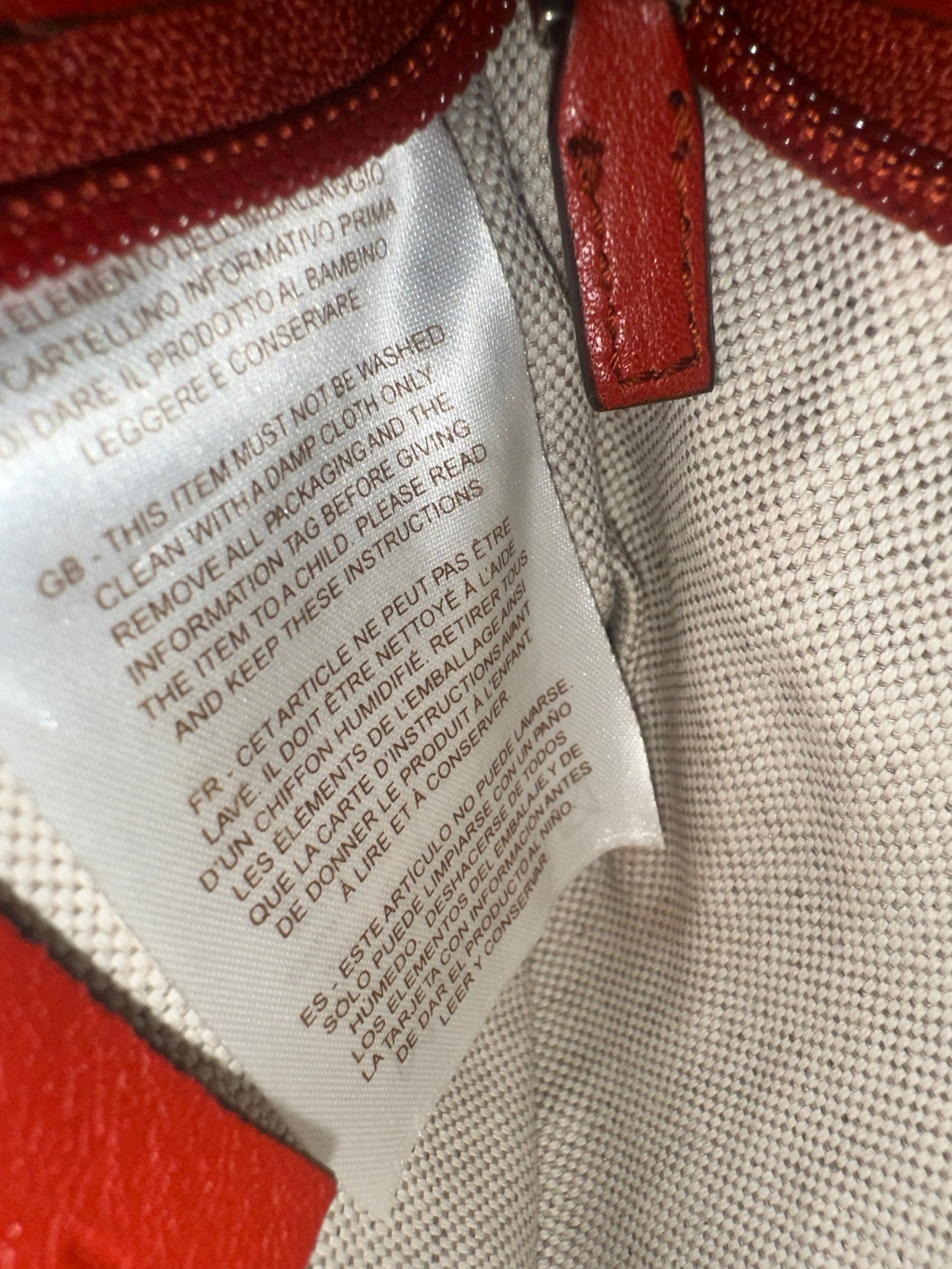 Gucci Red Leather GG