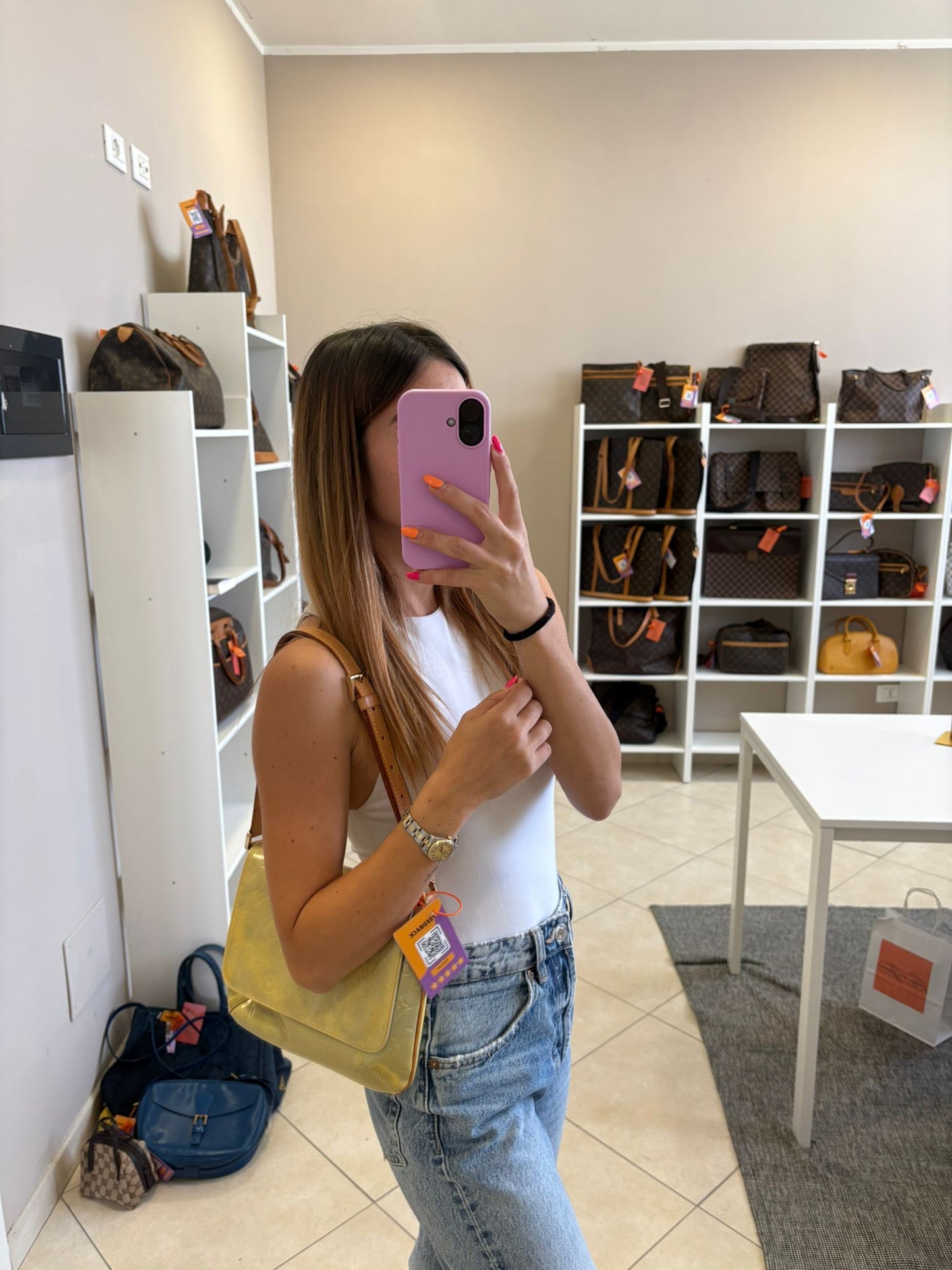Louis Vuitton Vernis Gold Shoulder