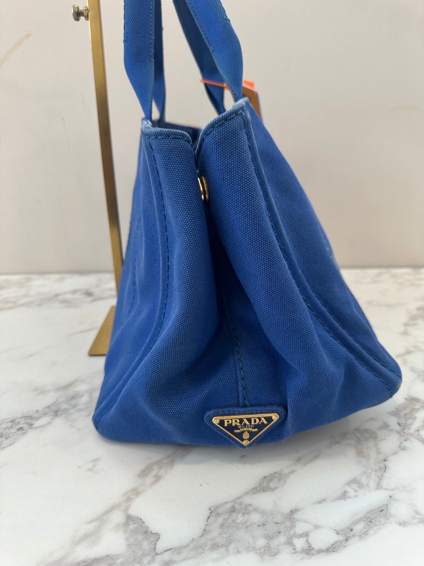 Prada Blue Canapa